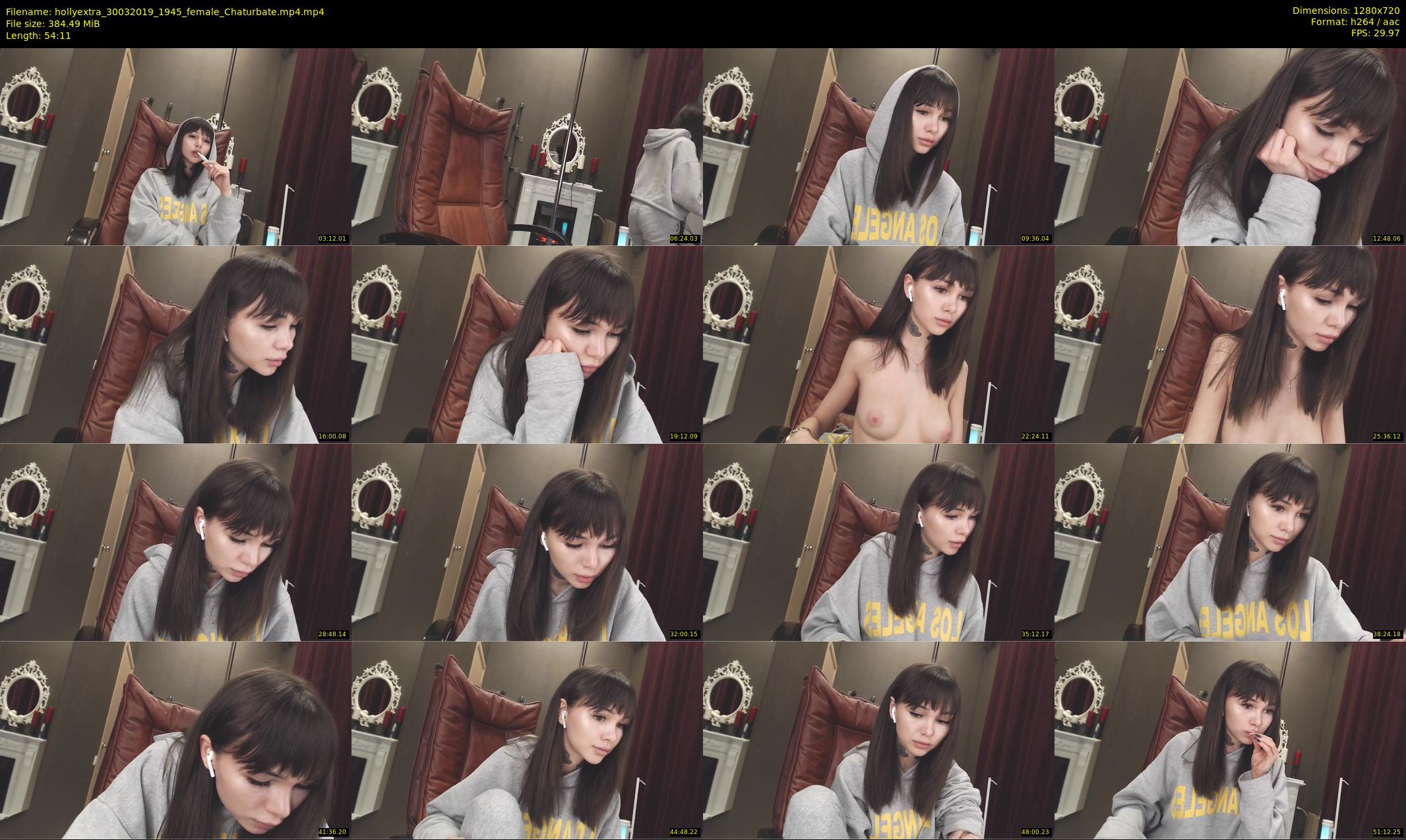 hollyextra — 55 minute Chaturbate female cam show recording, 720p, Mar 30, 2019