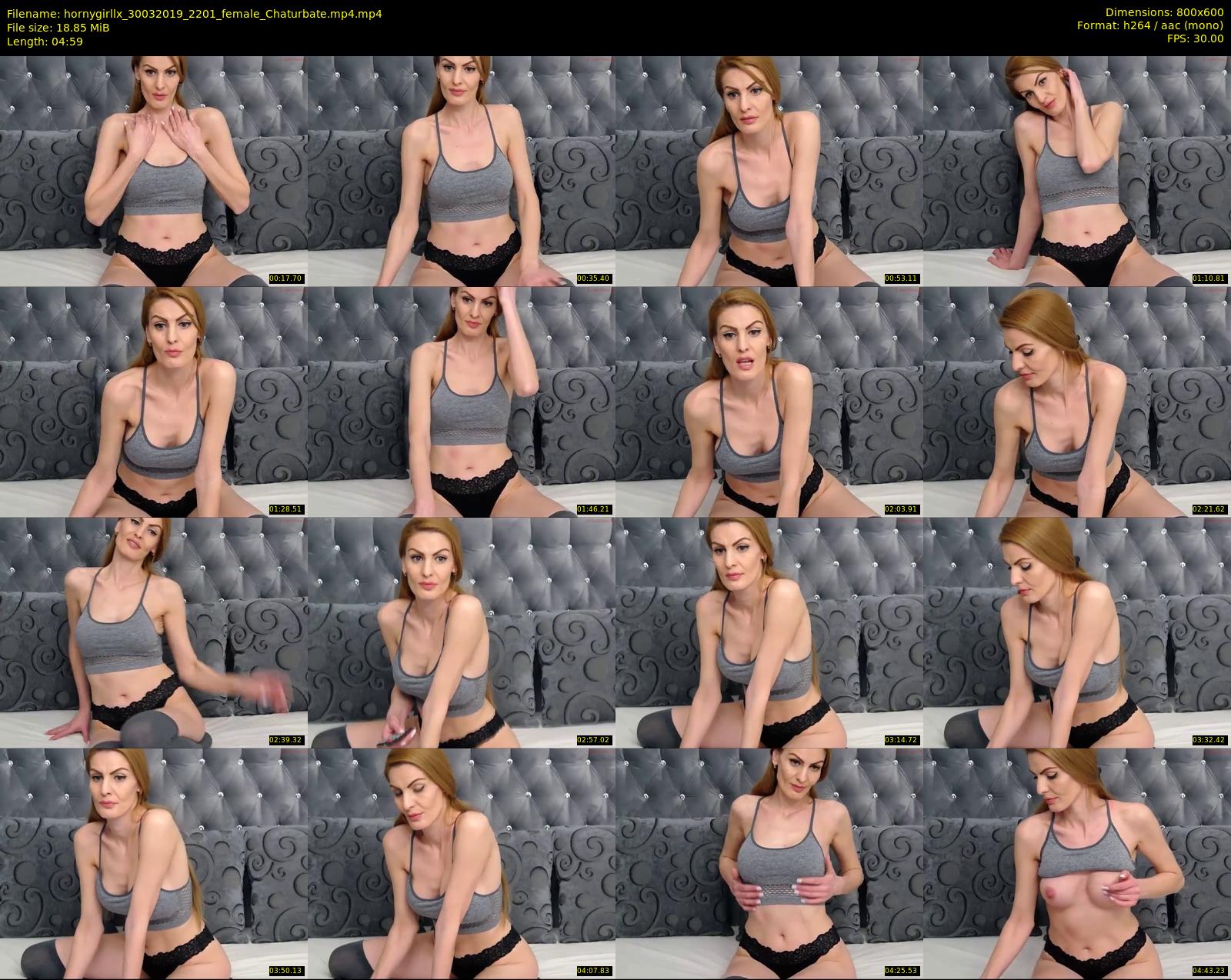 hornygirllx — 5 minute Chaturbate female cam show recording, 480p, Mar 30, 2019