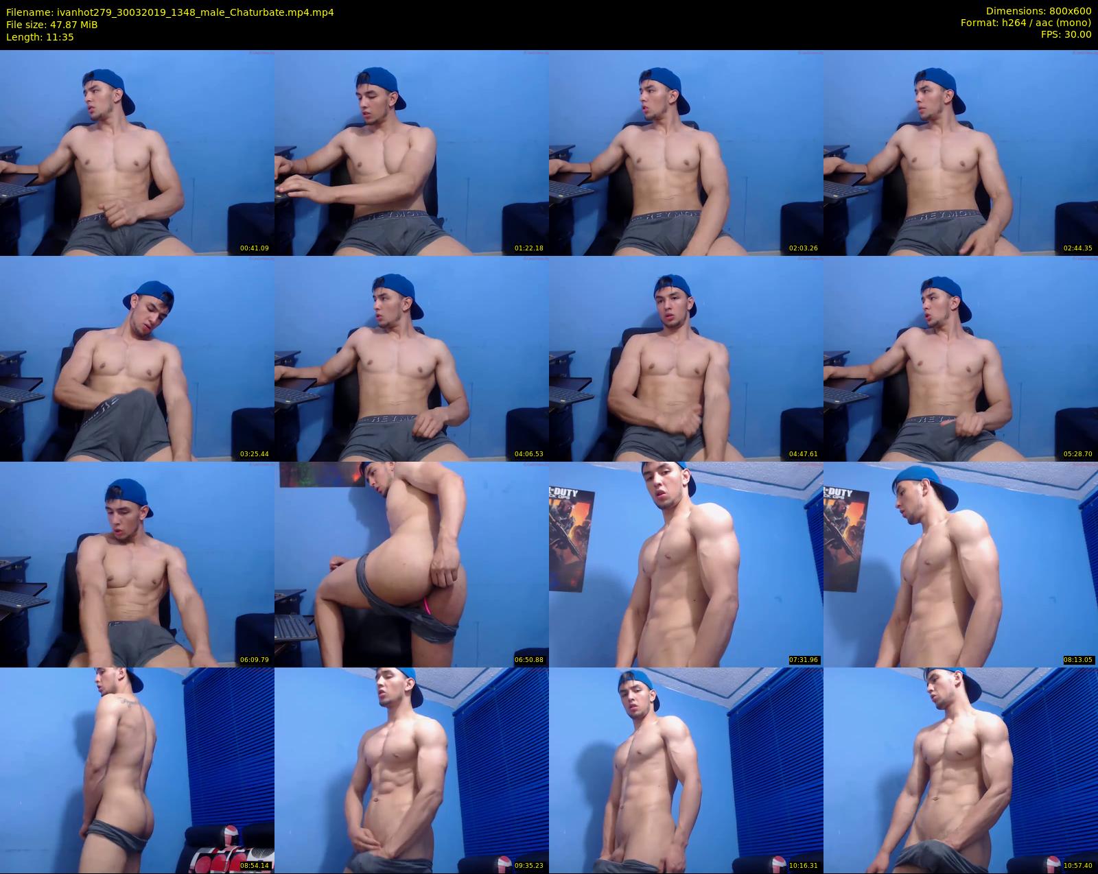 ivanhot279 — 12 minute Chaturbate male cam show recording, 480p, Mar 30, 2019