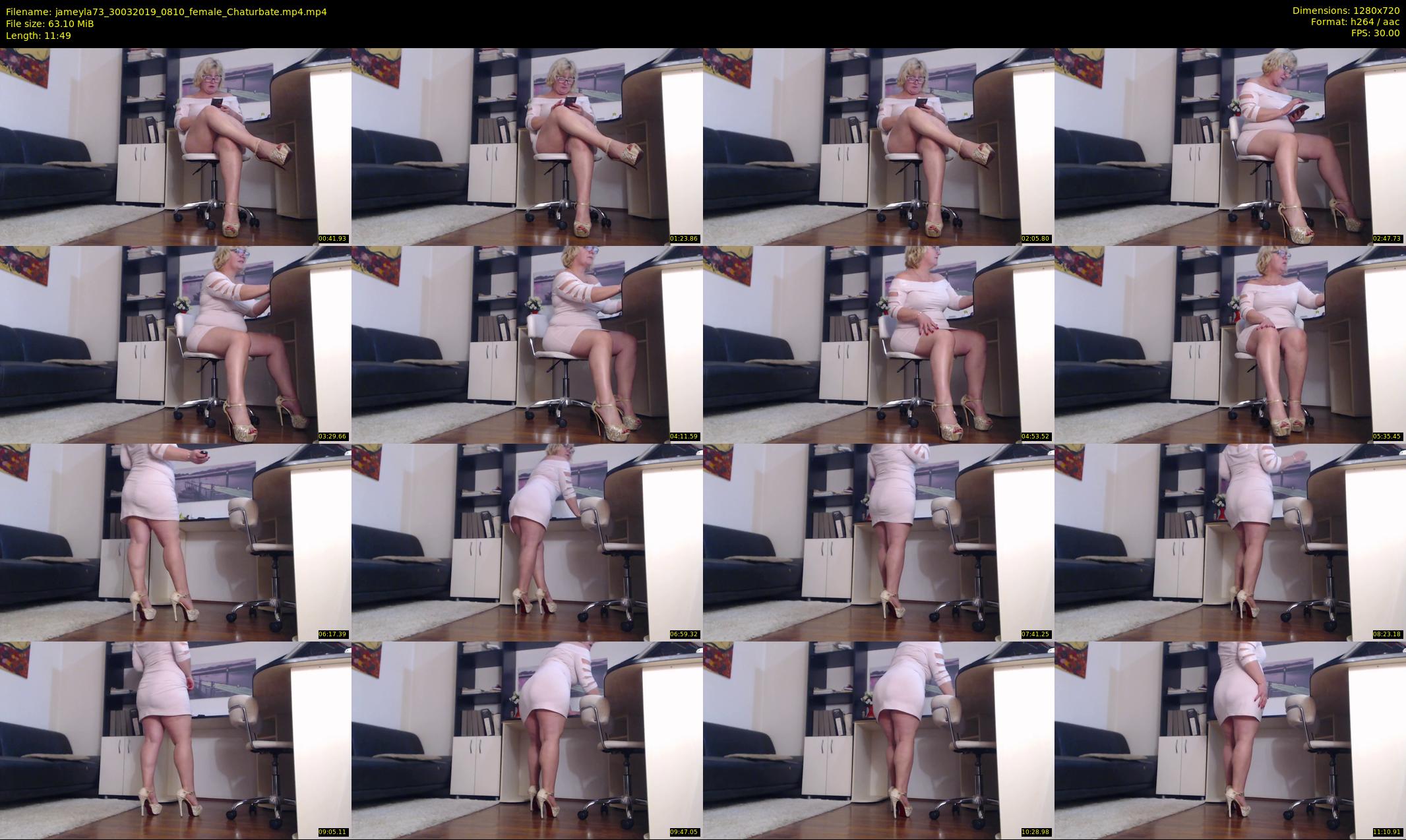 jameyla73 — 12 minute Chaturbate female cam show recording, 720p, Mar 30, 2019