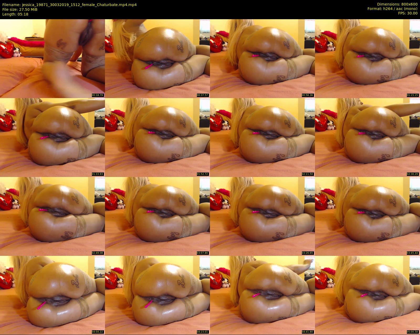 jessica_19871 — 6 minute Chaturbate female cam show recording, 480p, Mar 30, 2019