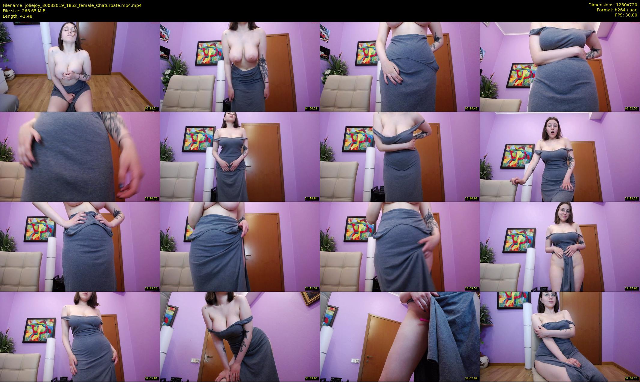 joliejoy — 42 minute Chaturbate female cam show recording, 720p, Mar 30, 2019