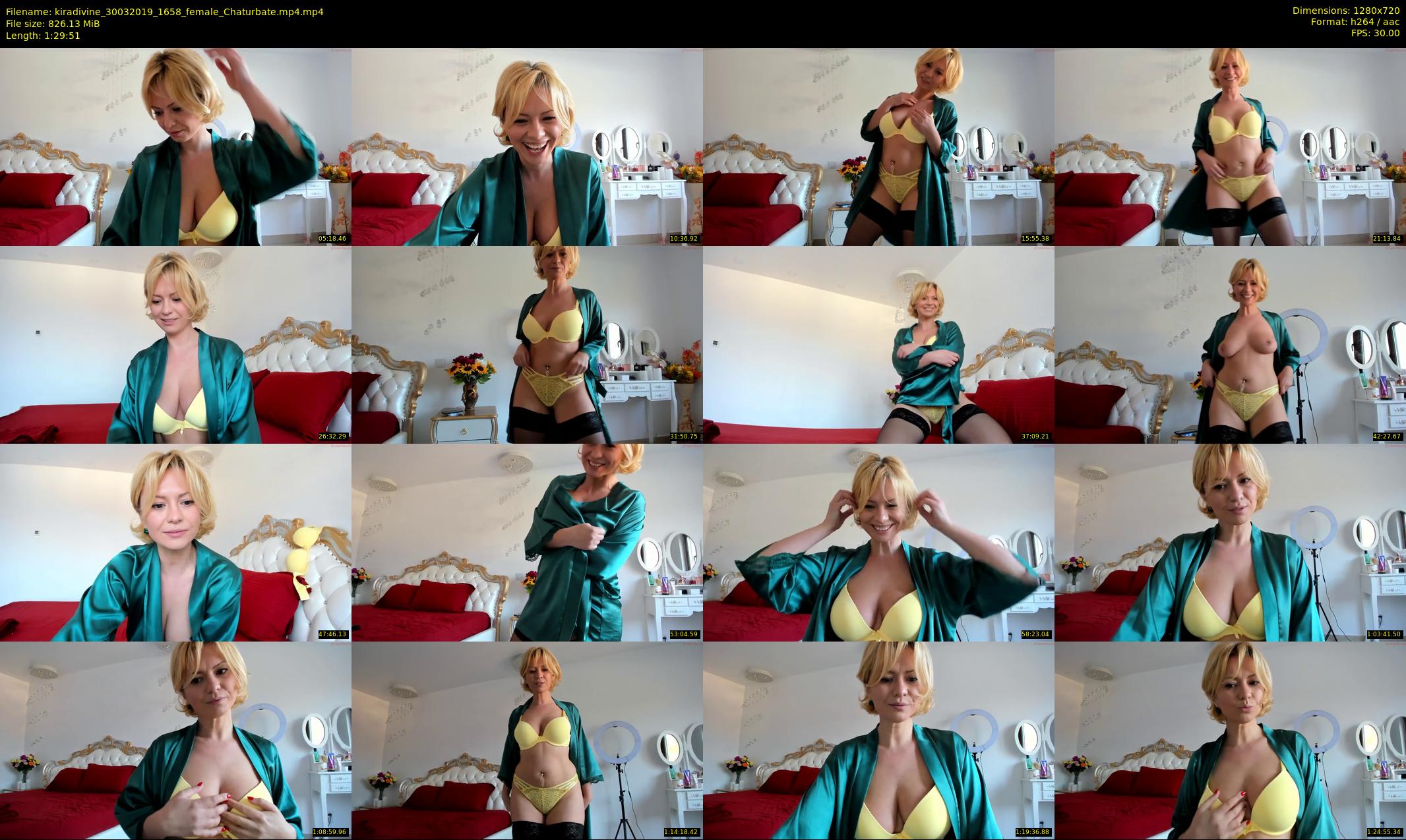 kiradivine — 90 minute Chaturbate female cam show recording, 720p, Mar 30, 2019
