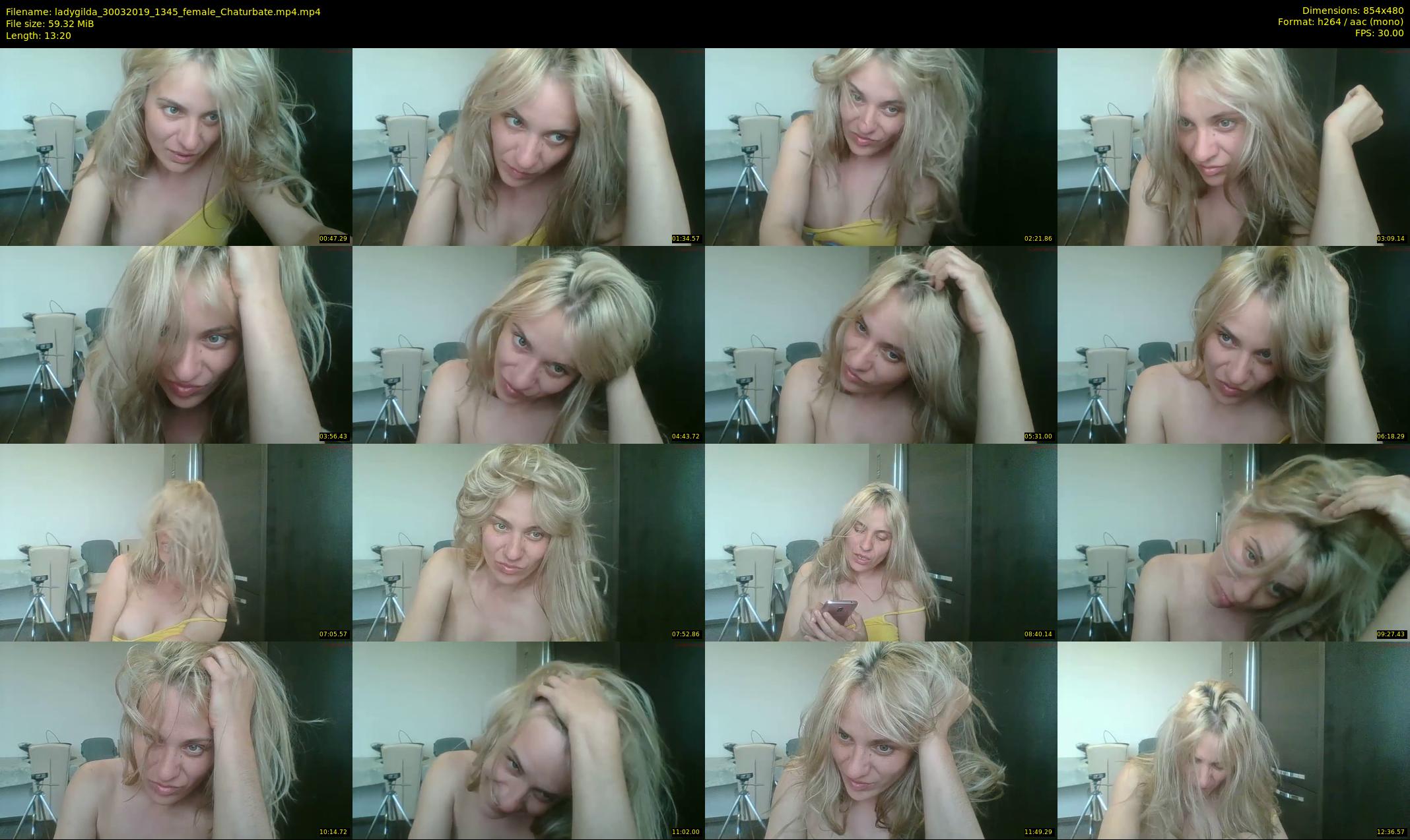 ladygilda — 14 minute Chaturbate female cam show recording, 480p, Mar 30, 2019
