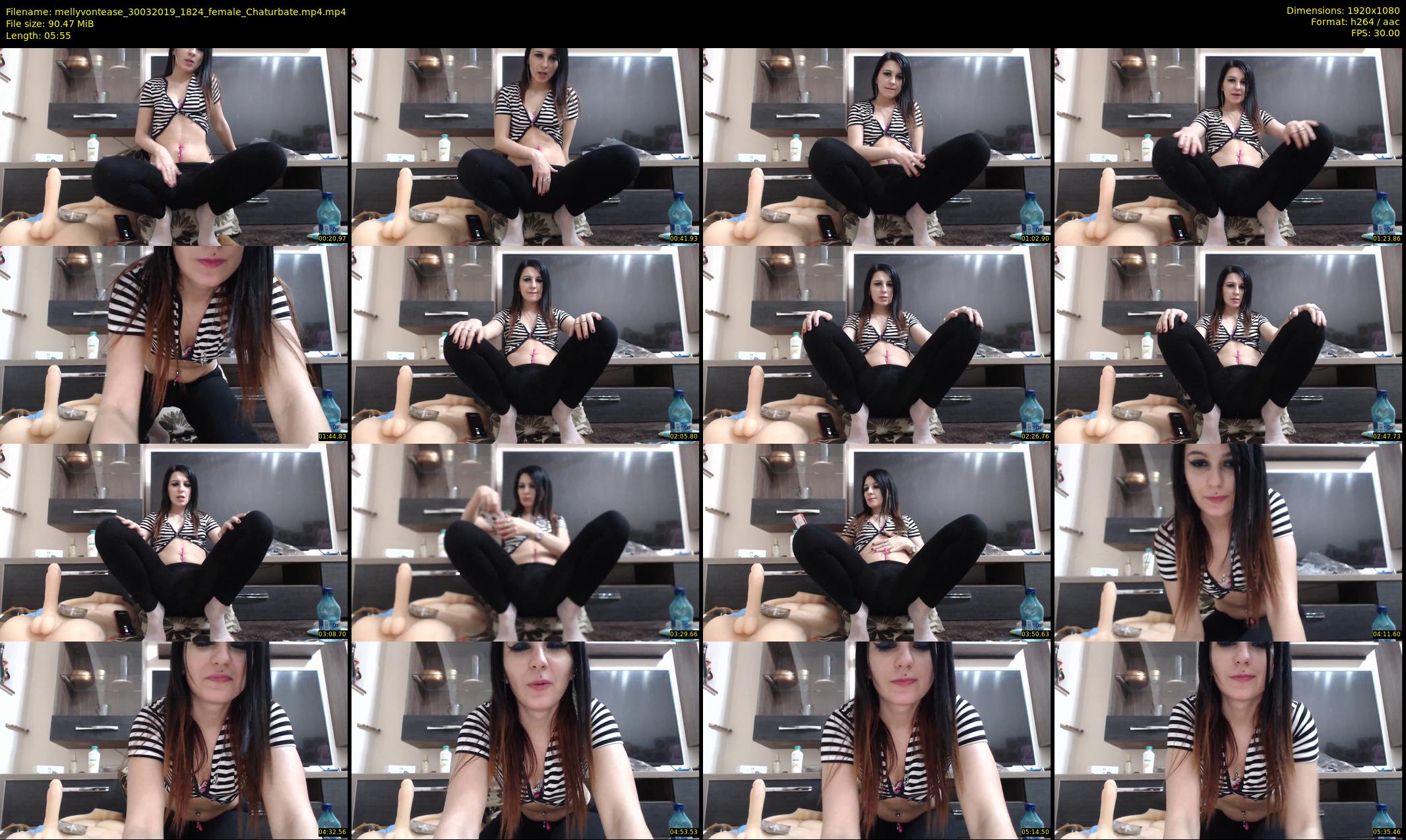 mellyvontease — 6 minute Chaturbate female cam show recording, 1080p, Mar 30, 2019
