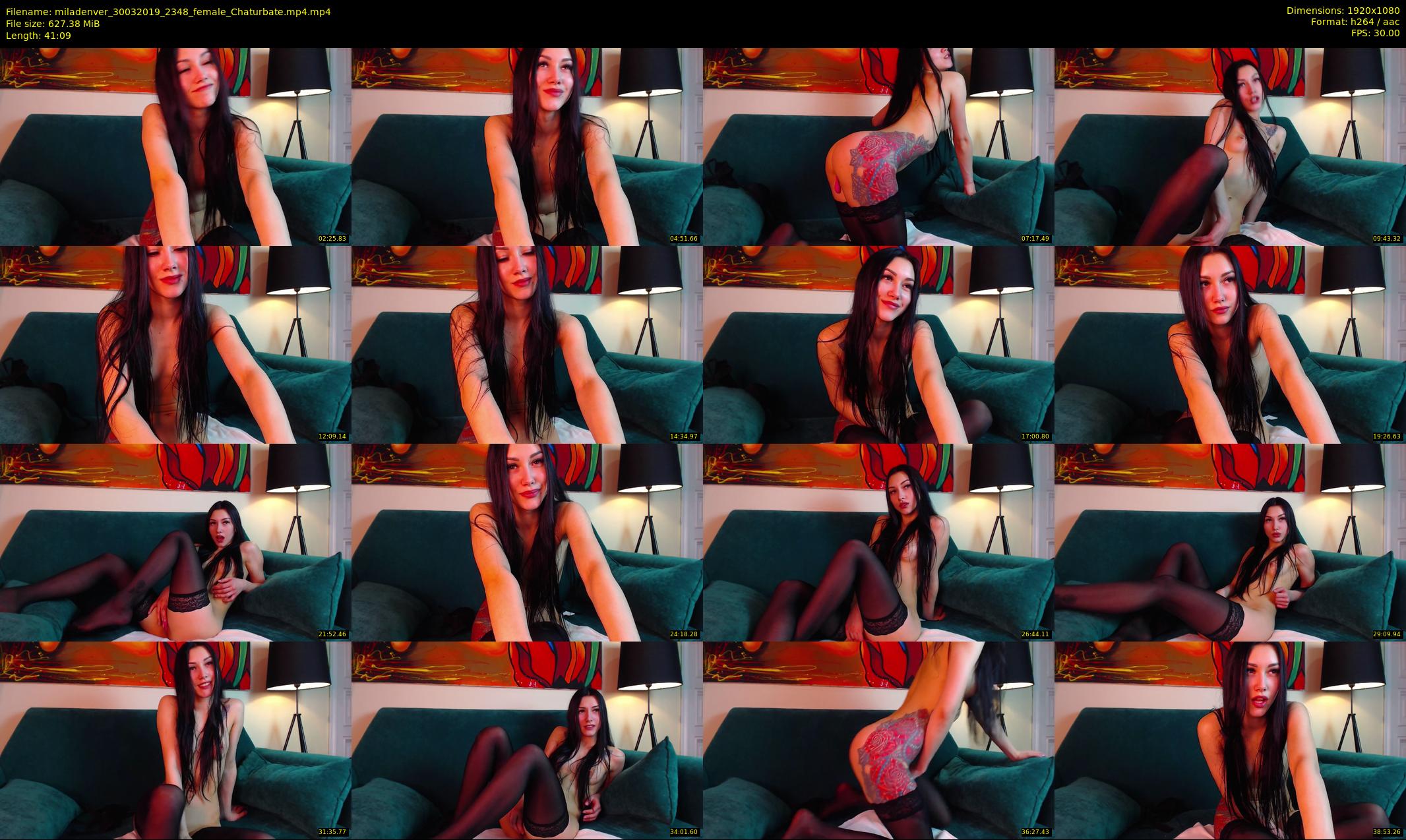 miladenver — 42 minute Chaturbate female cam show recording, 1080p, Mar 30, 2019