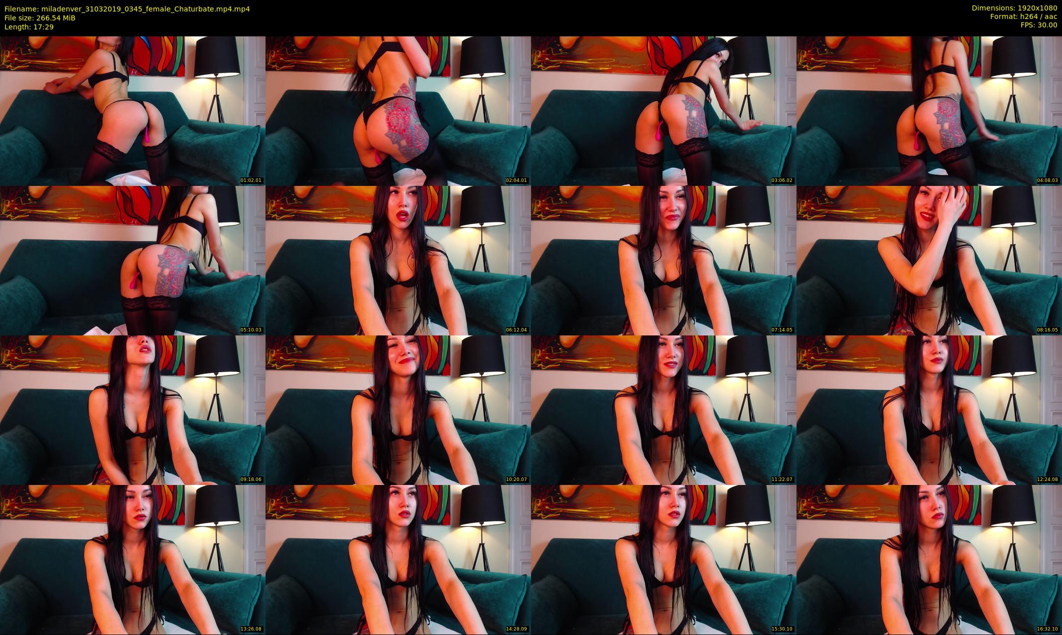 miladenver — 18 minute Chaturbate female cam show recording, 1080p, Mar 31, 2019