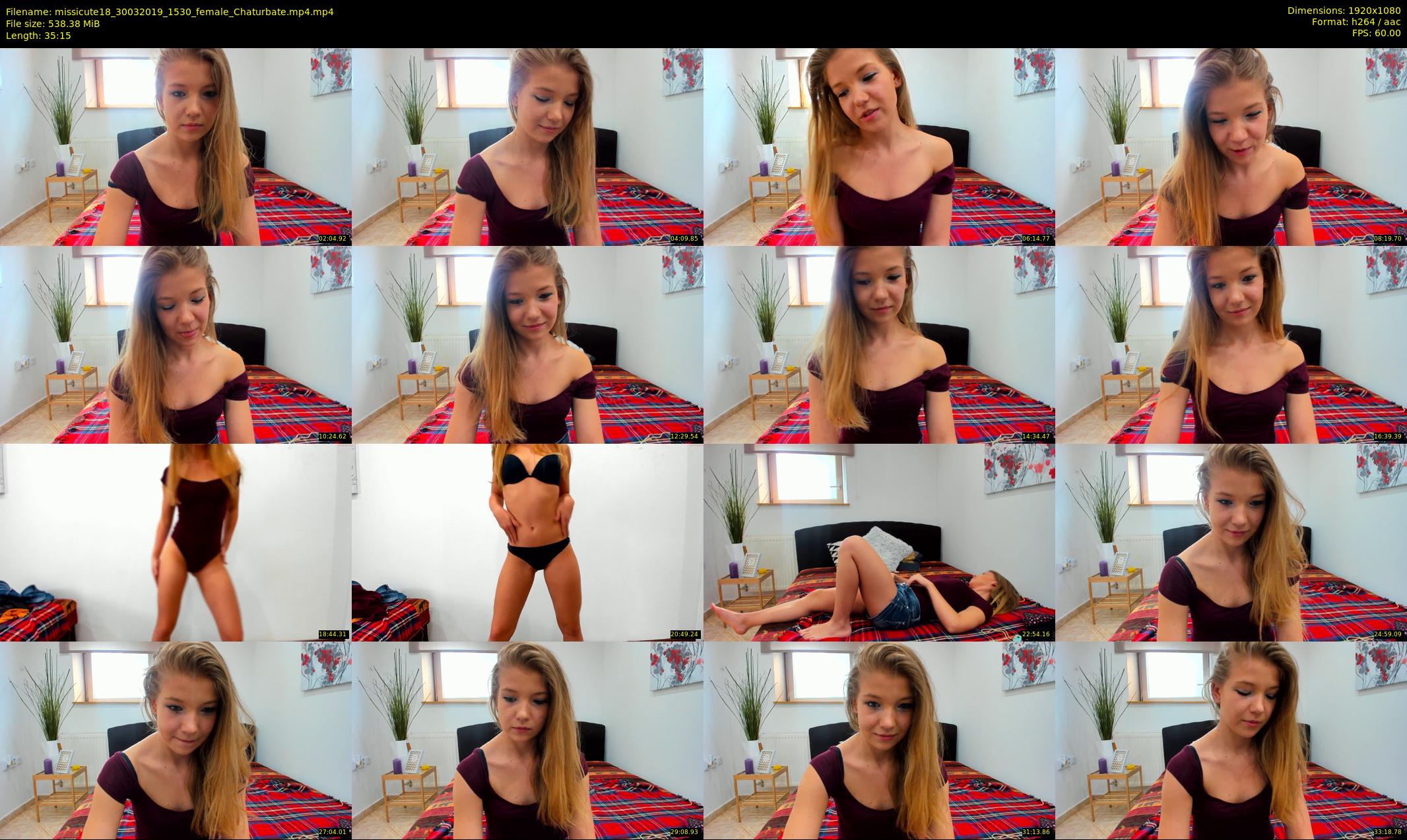 missicute18 — 36 minute Chaturbate female cam show recording, 1080p, Mar 30, 2019