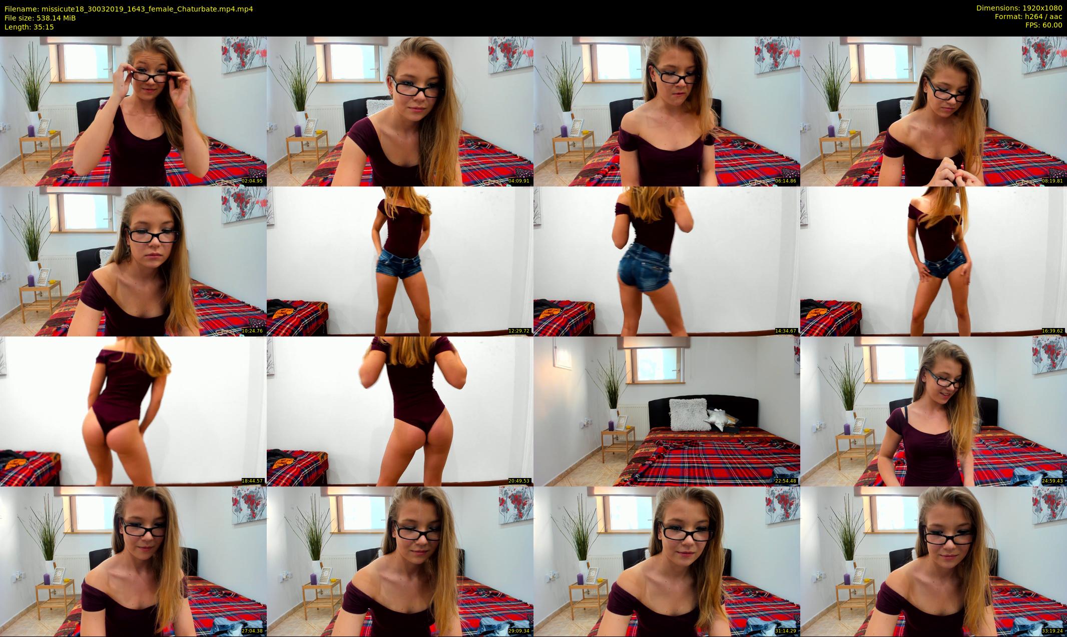 missicute18 — 36 minute Chaturbate female cam show recording, 1080p, Mar 30, 2019