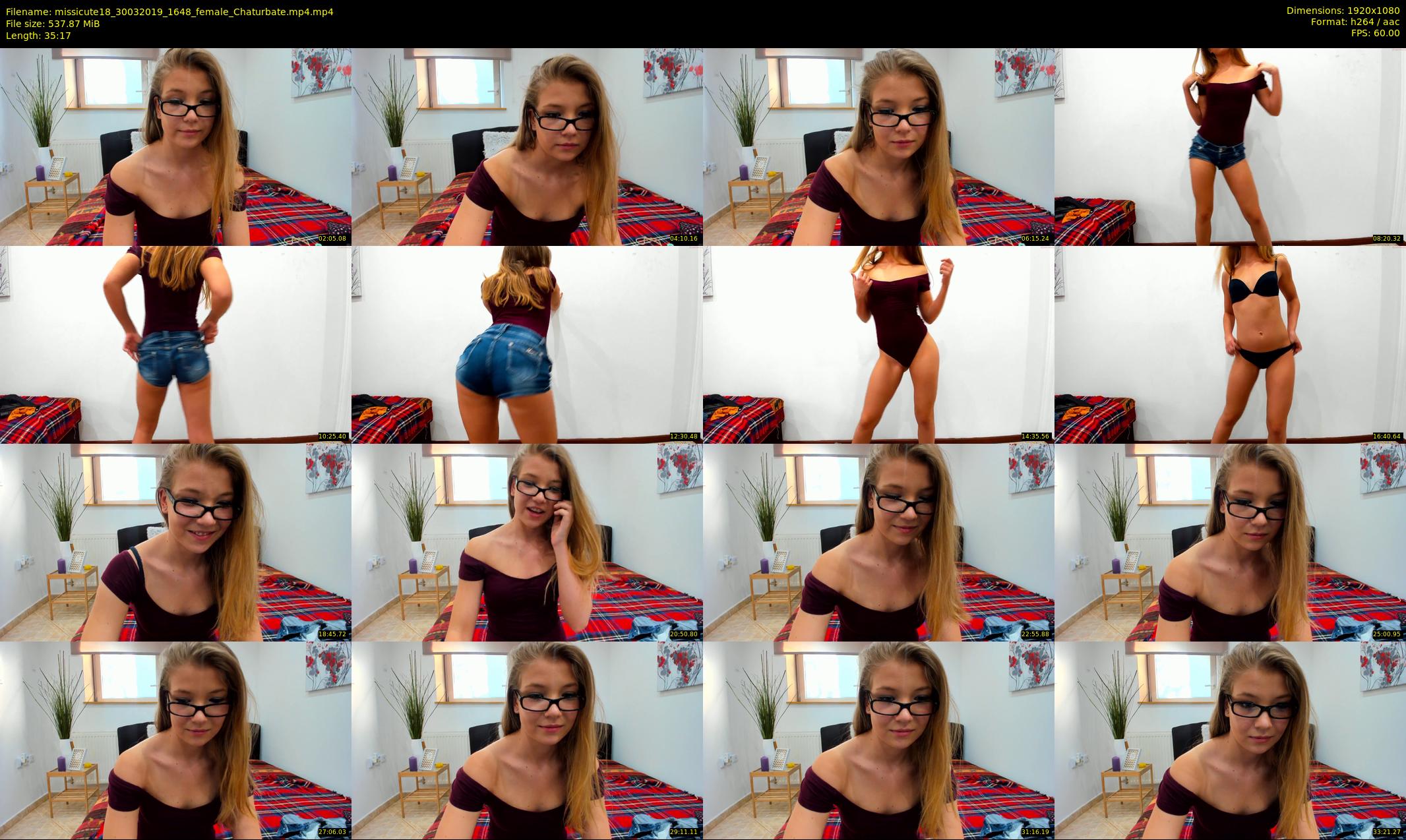 missicute18 — 36 minute Chaturbate female cam show recording, 1080p, Mar 30, 2019
