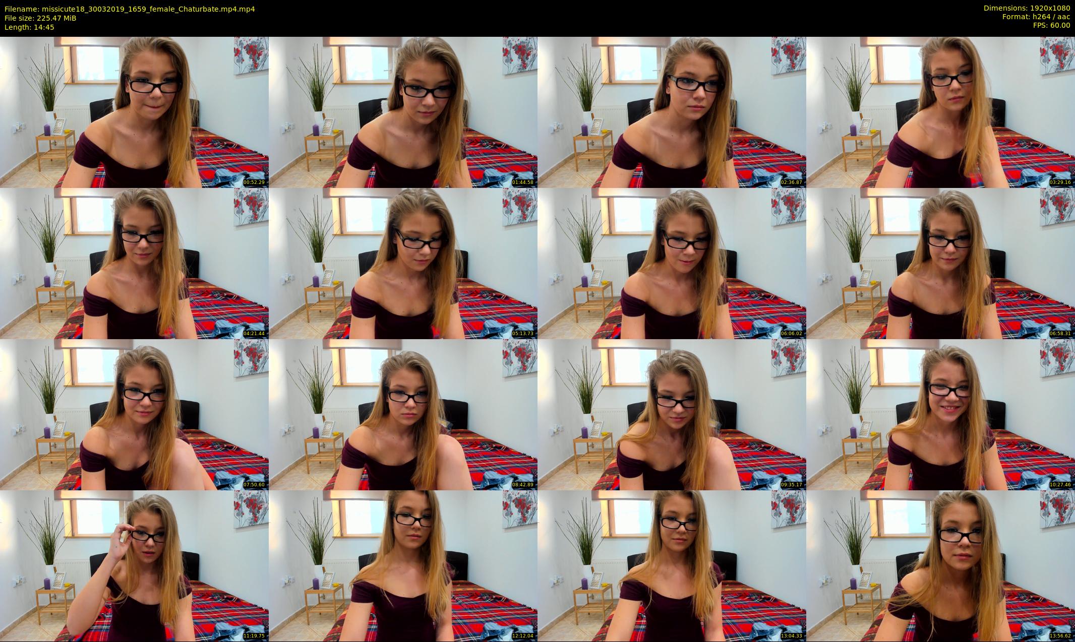 missicute18 — 15 minute Chaturbate female cam show recording, 1080p, Mar 30, 2019