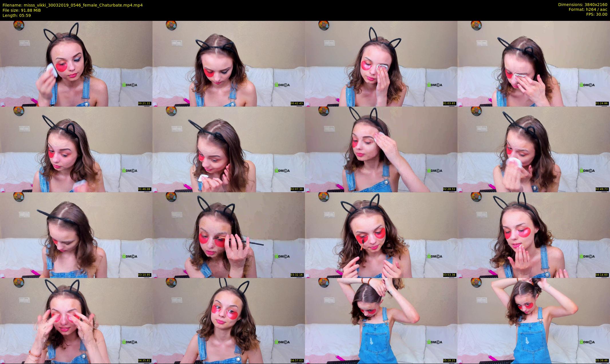 misss_vikki — 6 minute Chaturbate female cam show recording, 4K, Mar 30, 2019