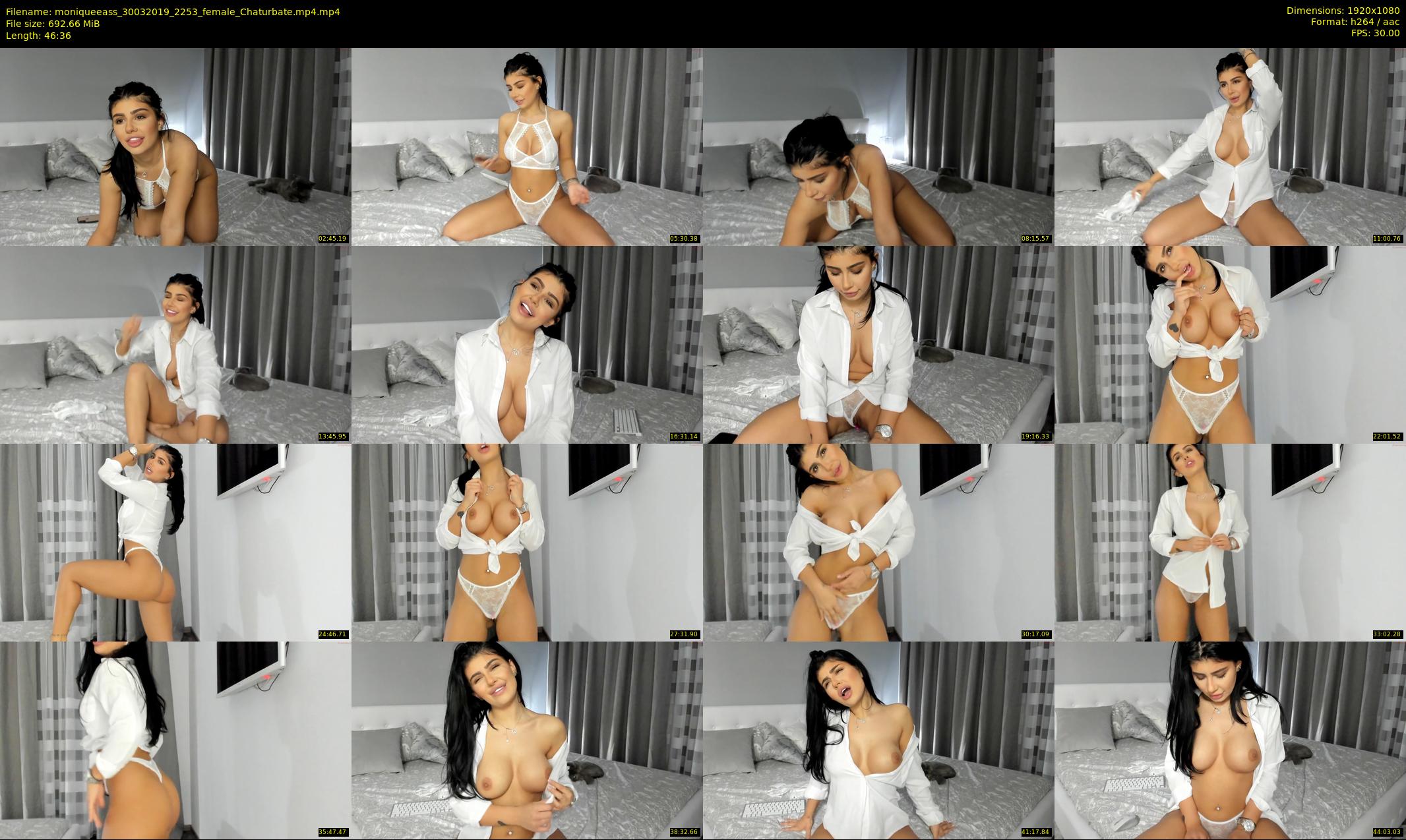 moniqueeass — 47 minute Chaturbate female cam show recording, 1080p, Mar 30, 2019
