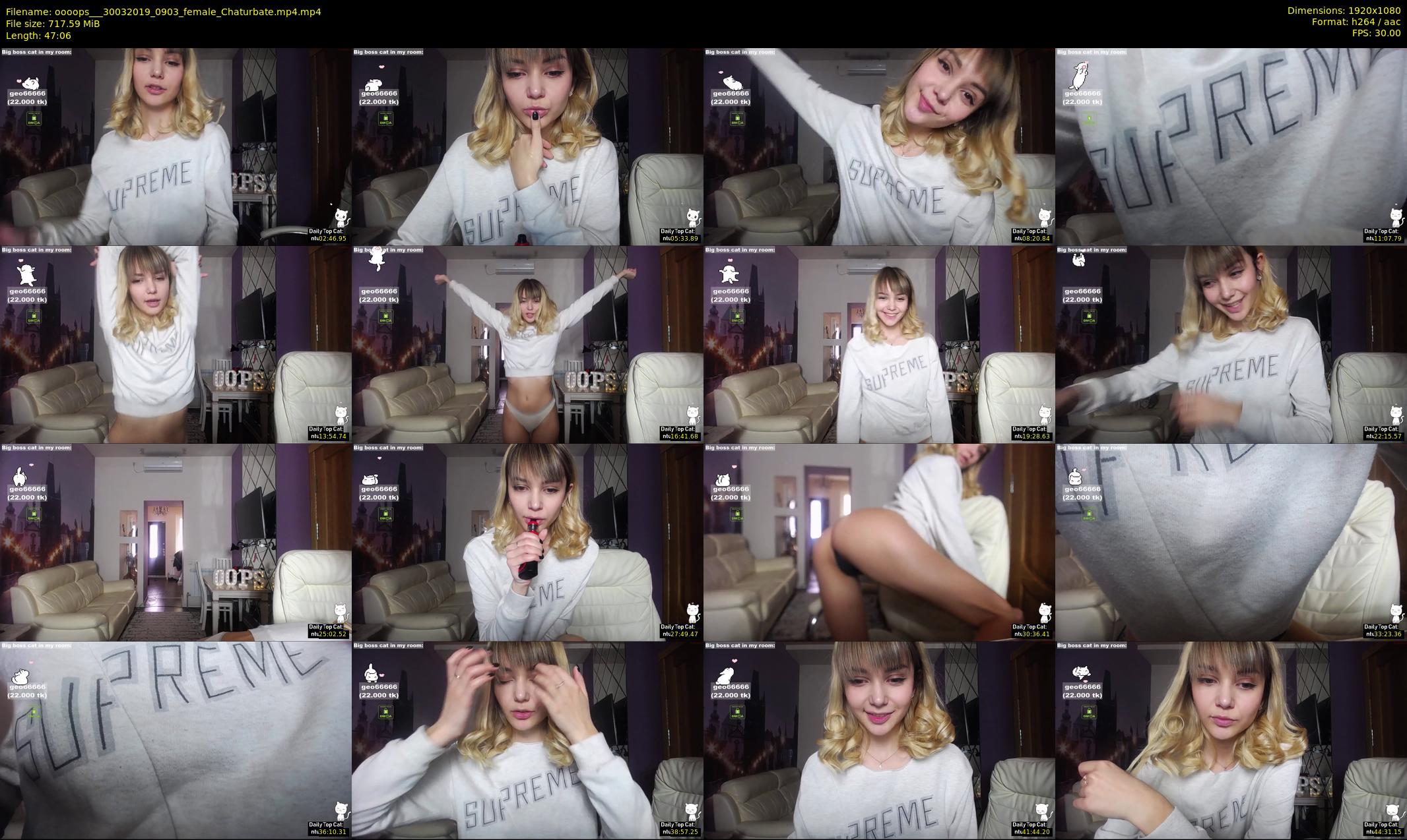 oooops__ — 48 minute Chaturbate female cam show recording, 1080p, Mar 30, 2019