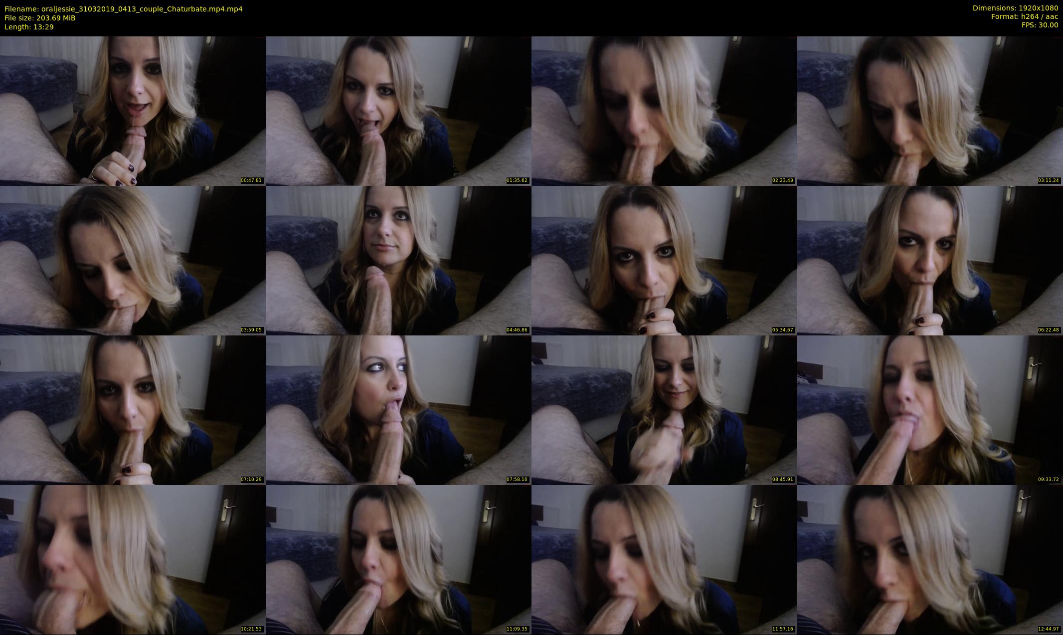 oraljessie — 14 minute Chaturbate couple cam show recording, 1080p, Mar 31, 2019