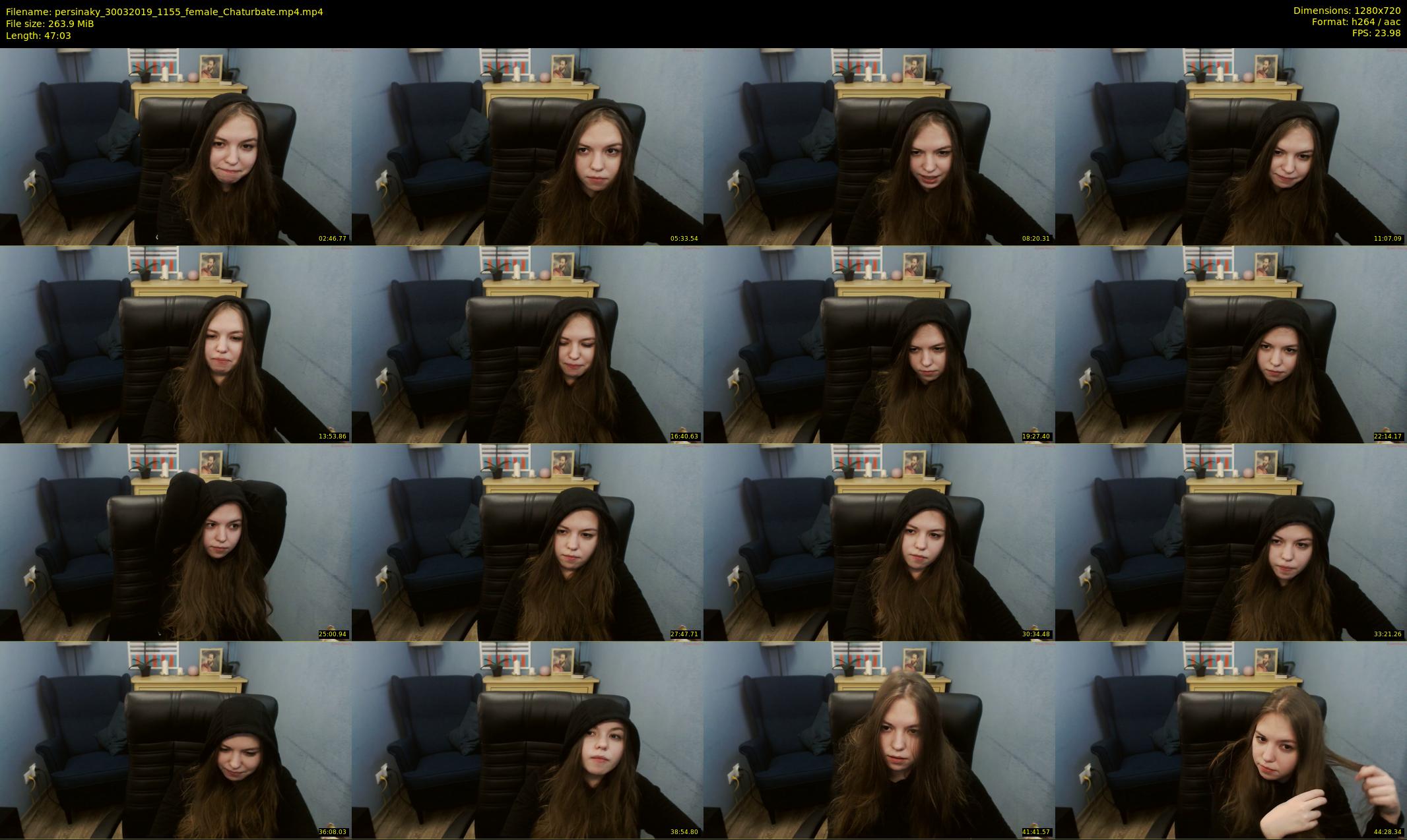 persinaky — 48 minute Chaturbate female cam show recording, 720p, Mar 30, 2019
