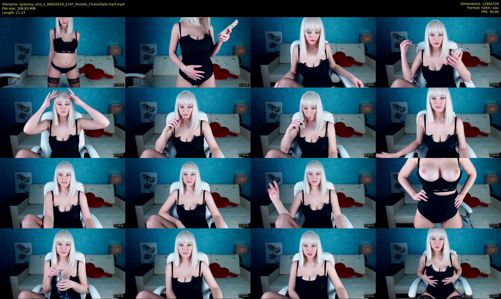 queensy_sins_x — 22 minute Chaturbate female cam show recording, 720p, Mar 30, 2019