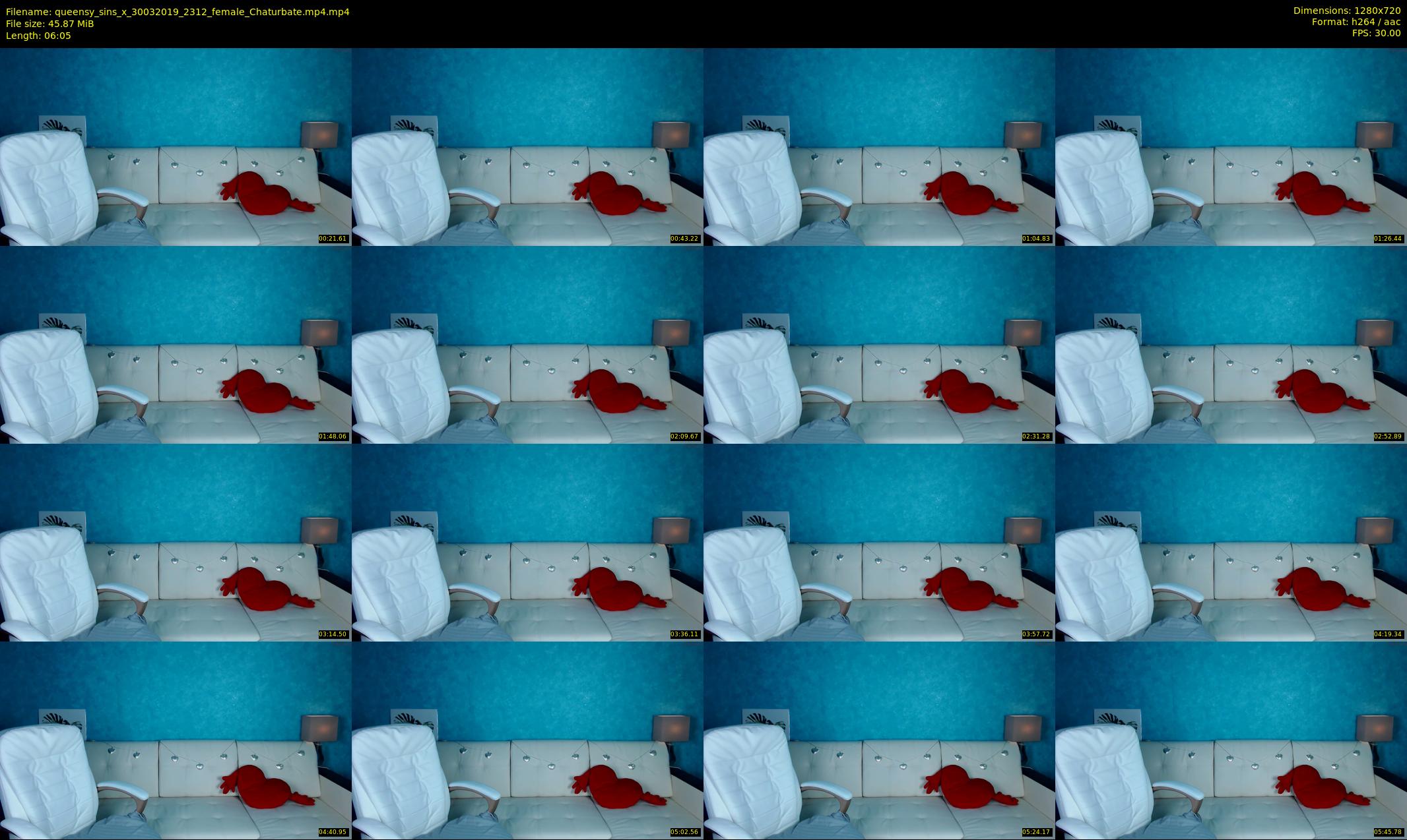 queensy_sins_x — 7 minute Chaturbate female cam show recording, 720p, Mar 30, 2019