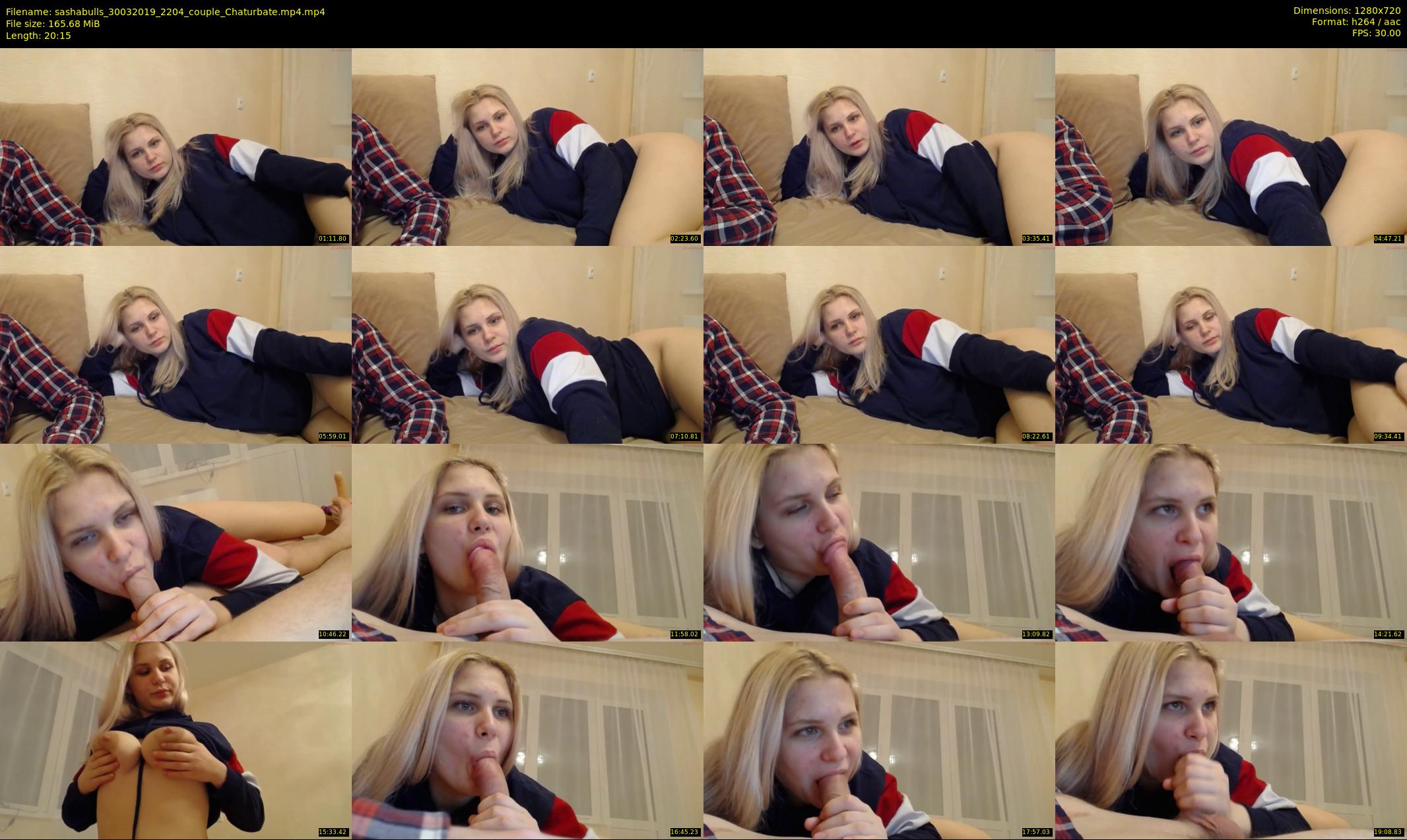 sashabulls — 21 minute Chaturbate couple cam show recording, 720p, Mar 30, 2019