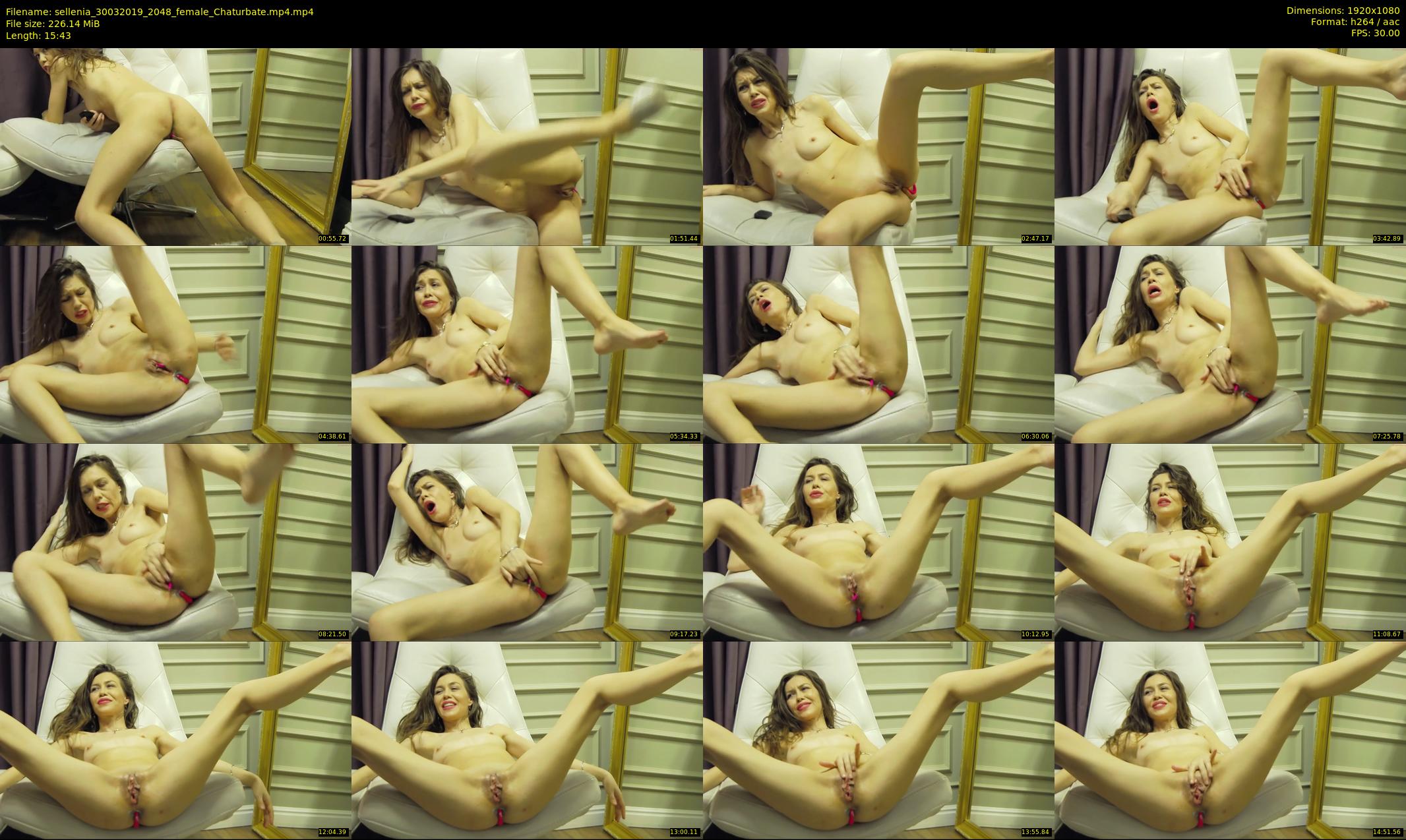 sellenia — 16 minute Chaturbate female cam show recording, 1080p, Mar 30, 2019