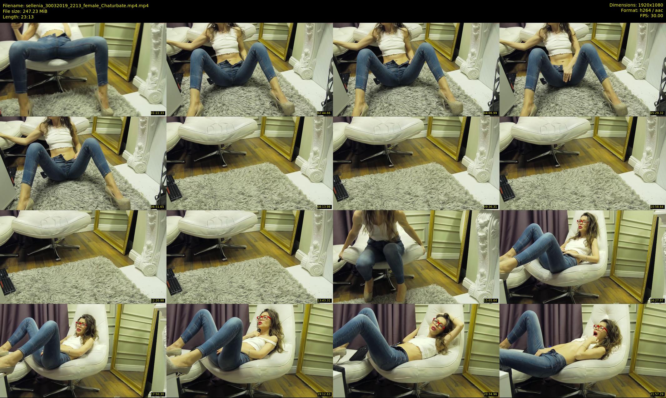 sellenia — 24 minute Chaturbate female cam show recording, 1080p, Mar 30, 2019