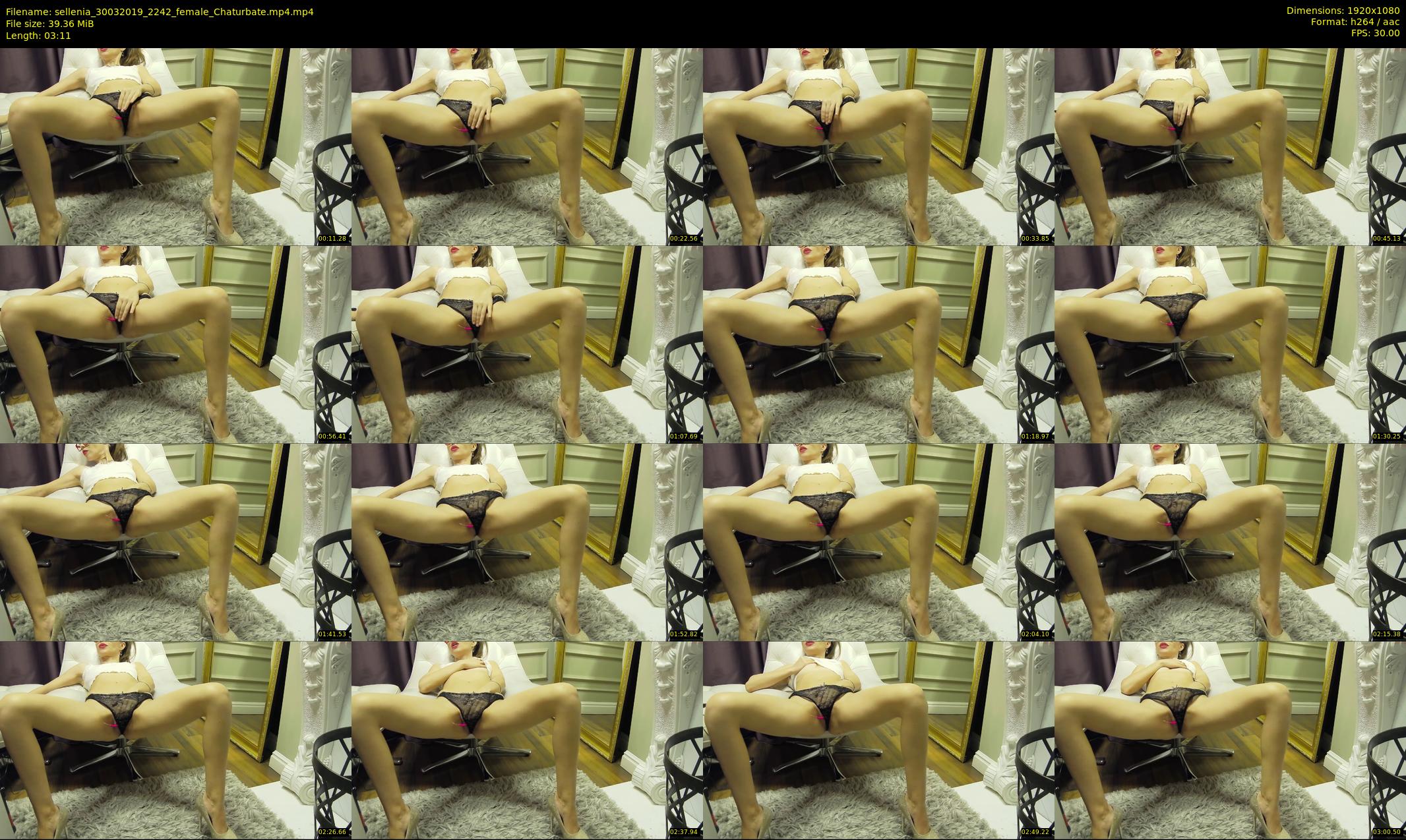 sellenia — 4 minute Chaturbate female cam show recording, 1080p, Mar 30, 2019