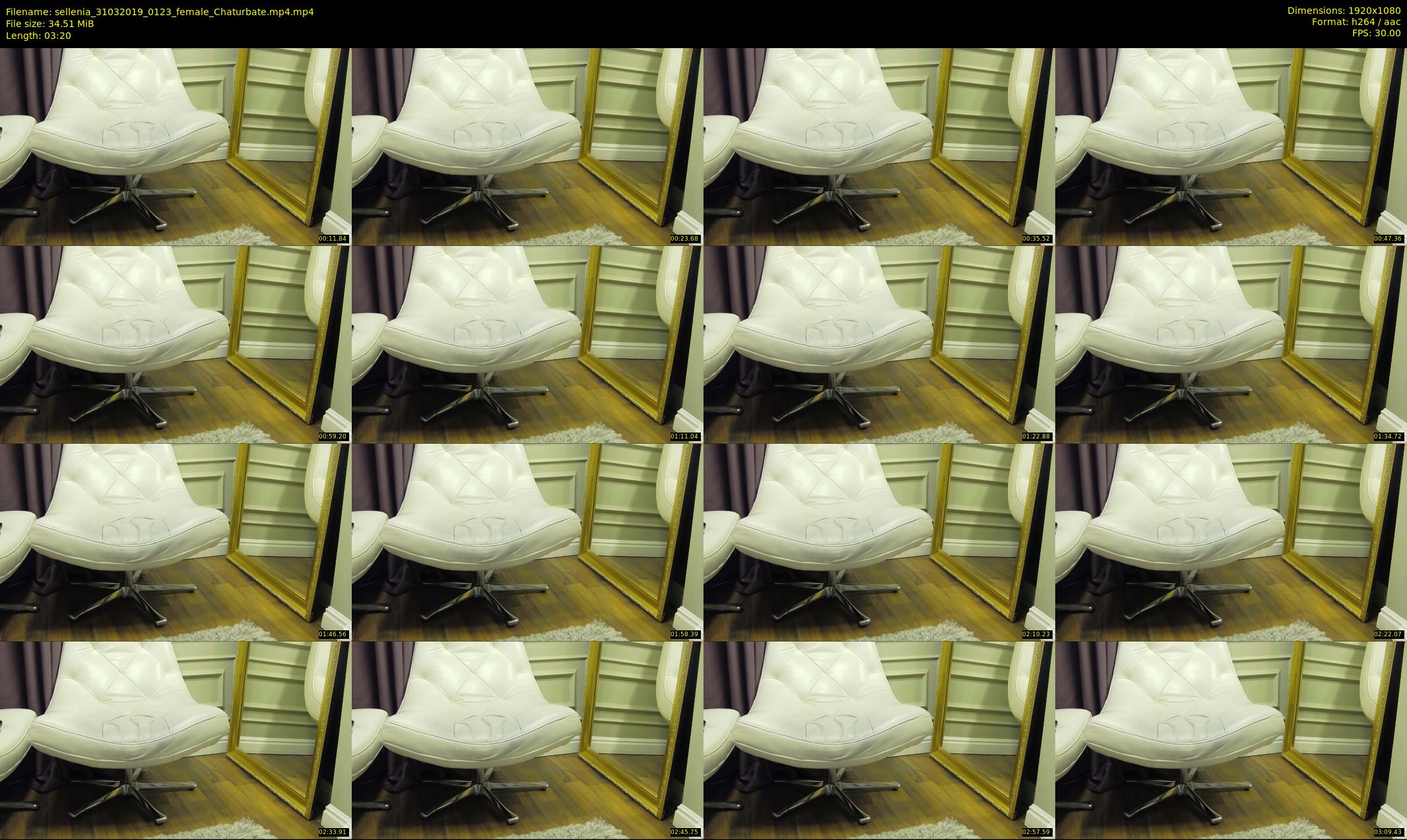 sellenia — 4 minute Chaturbate female cam show recording, 1080p, Mar 31, 2019