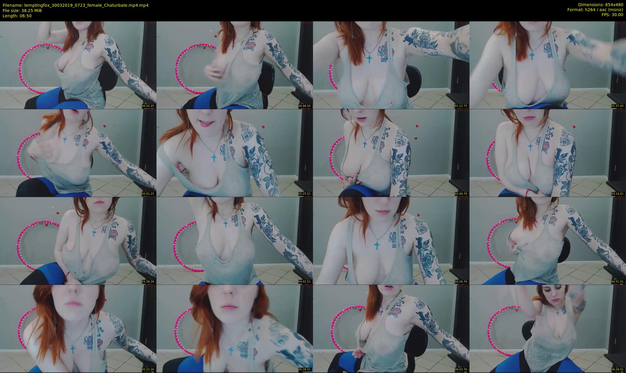 temptingfox — 7 minute Chaturbate female cam show recording, 480p, Mar 30, 2019