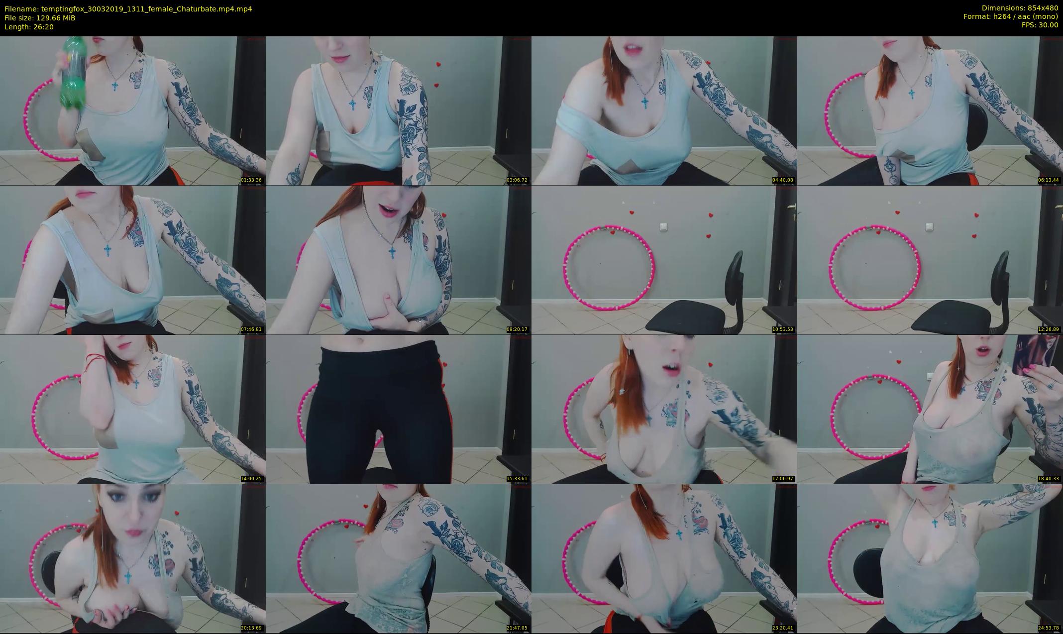 temptingfox — 27 minute Chaturbate female cam show recording, 480p, Mar 30, 2019