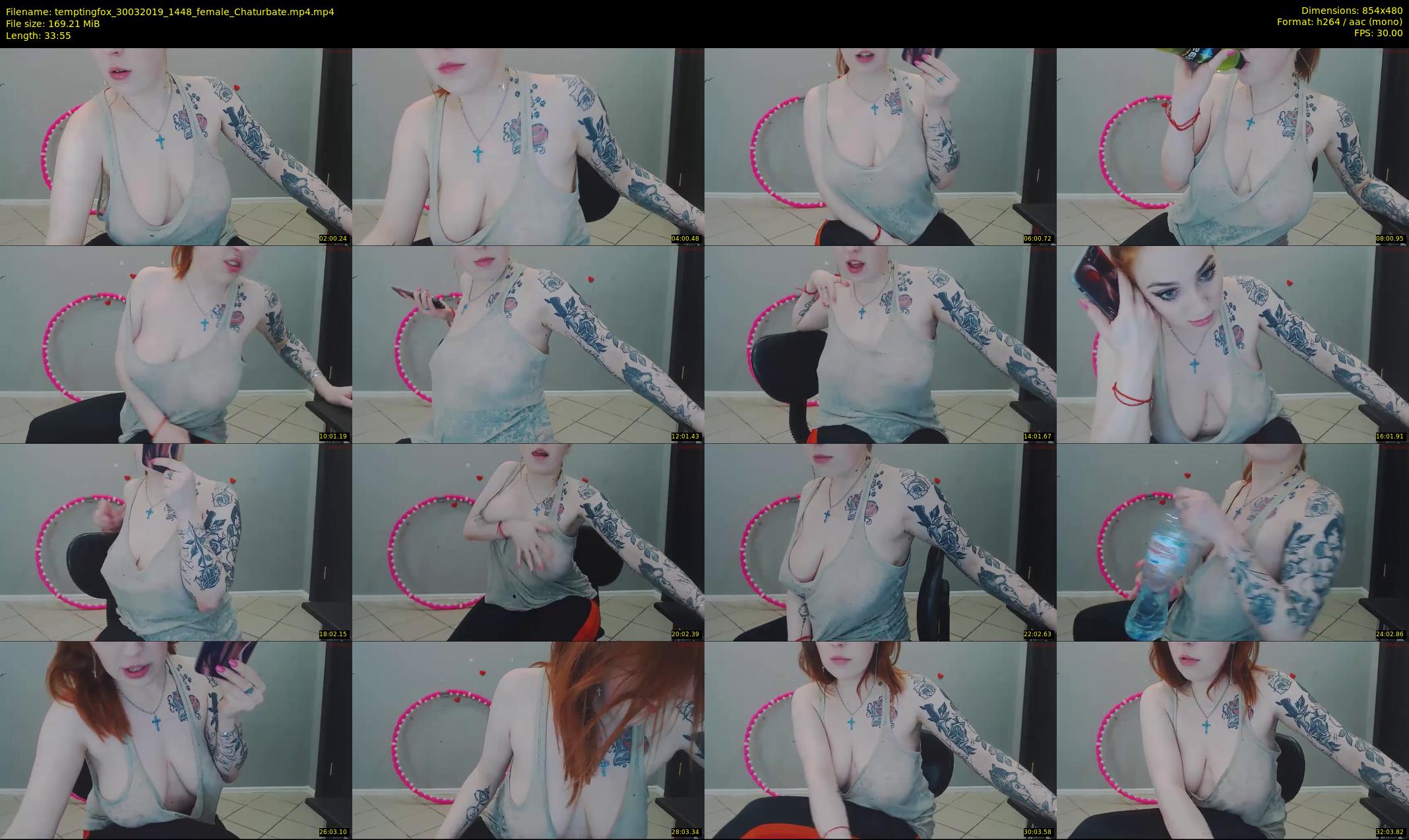 temptingfox — 34 minute Chaturbate female cam show recording, 480p, Mar 30, 2019