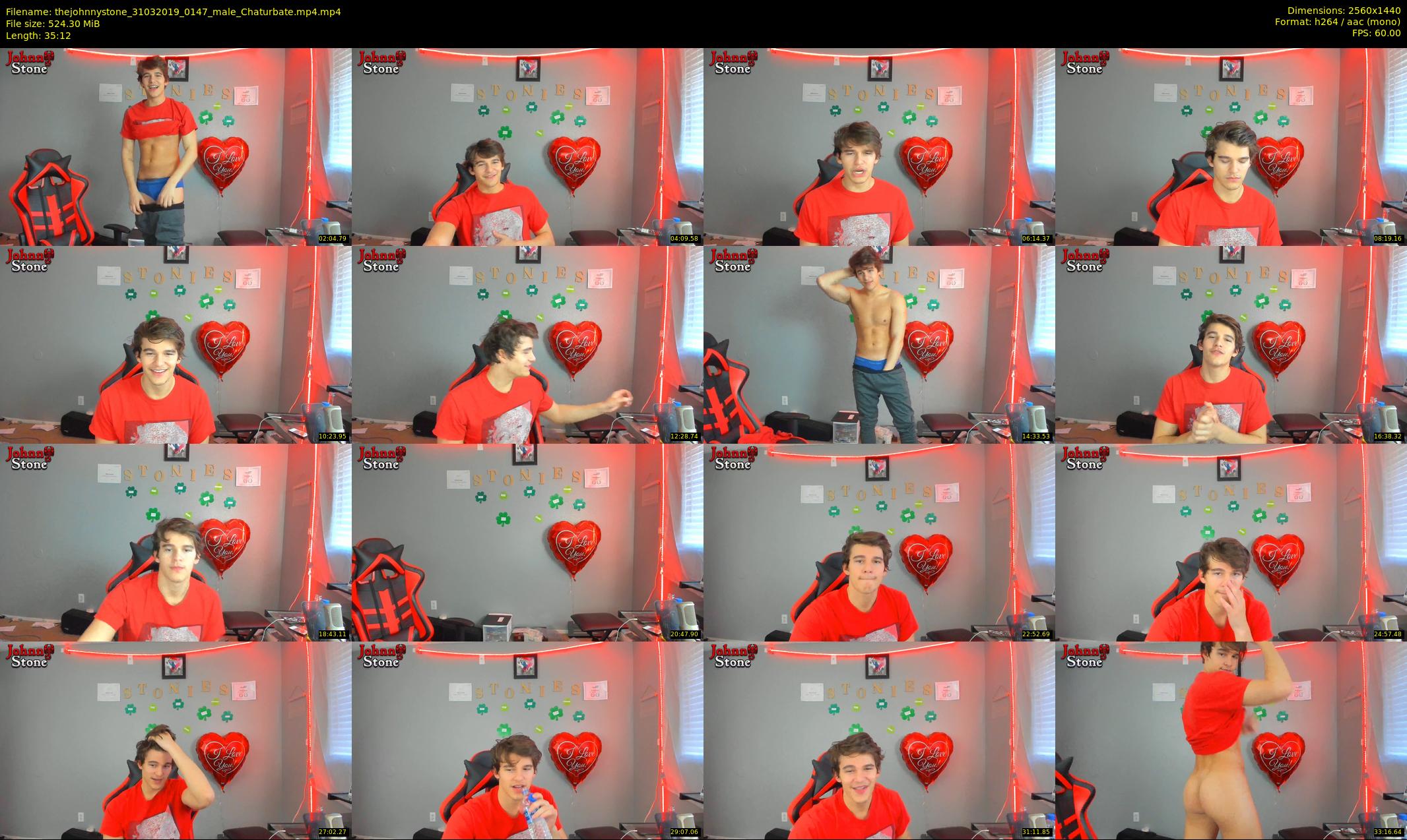 thejohnnystone — 36 minute Chaturbate male cam show recording, 1080p, Mar 31, 2019