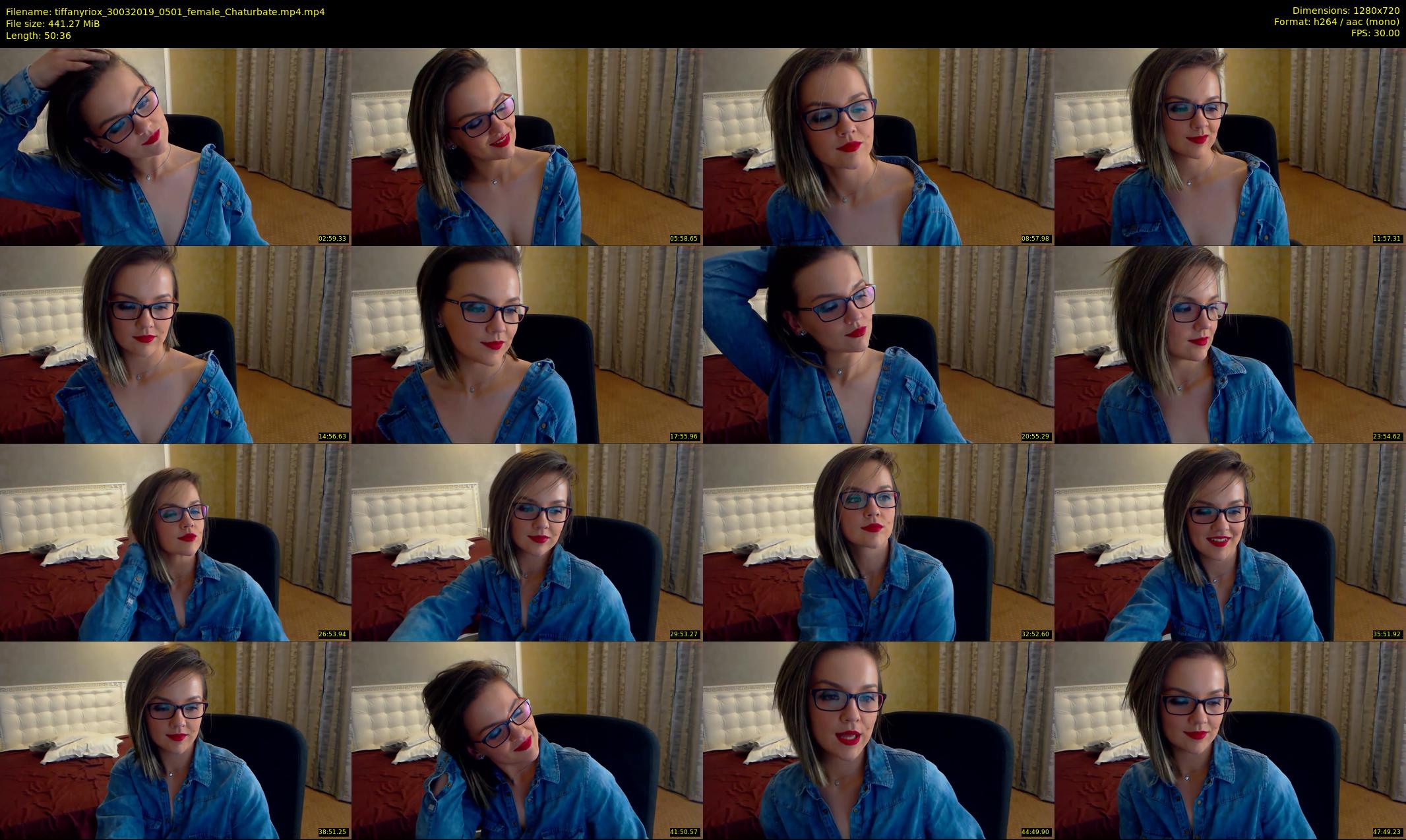 tiffanyriox — 51 minute Chaturbate female cam show recording, 720p, Mar 30, 2019