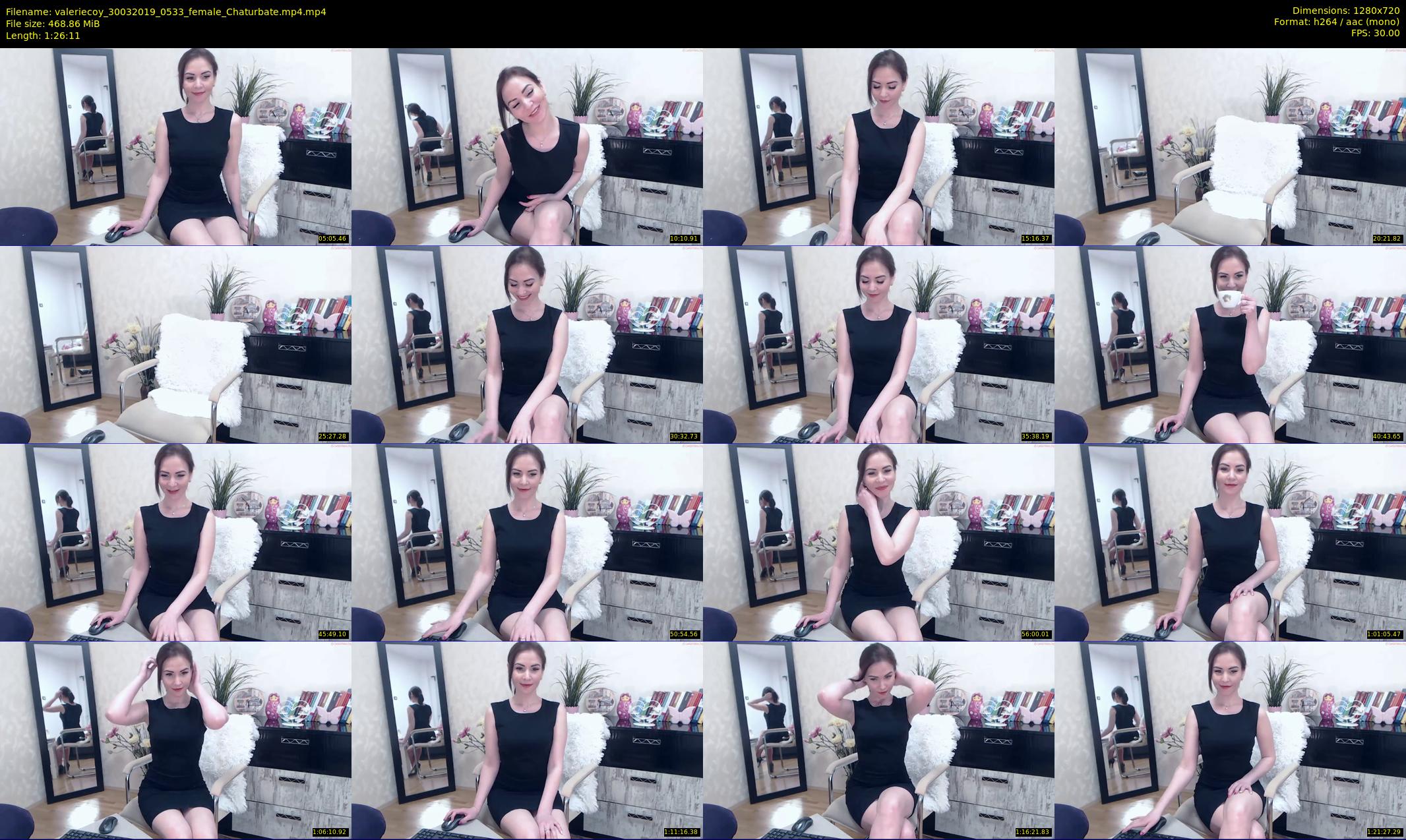 valeriecoy — 87 minute Chaturbate female cam show recording, 720p, Mar 30, 2019