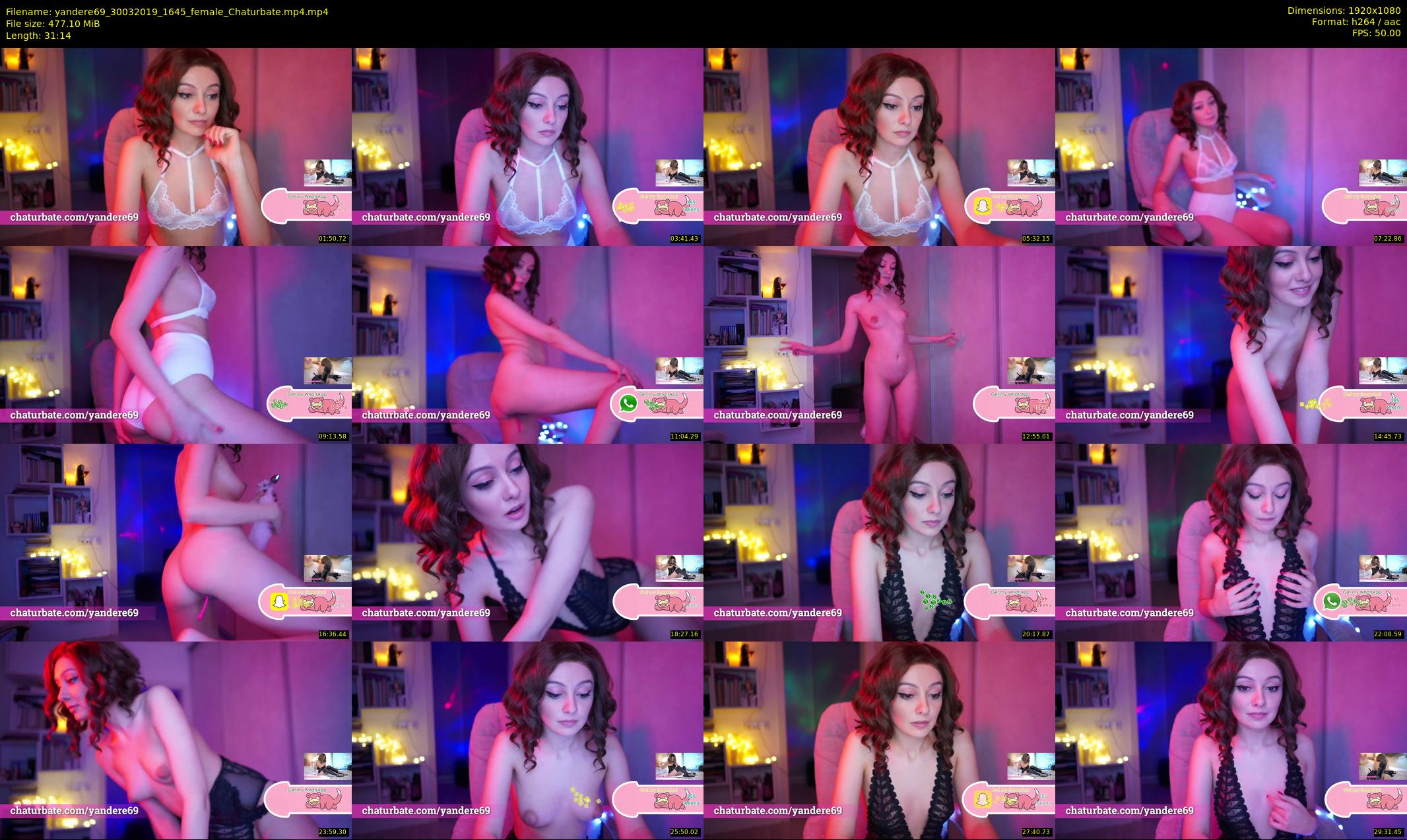 yandere69 — 32 minute Chaturbate female cam show recording, 1080p, Mar 30, 2019