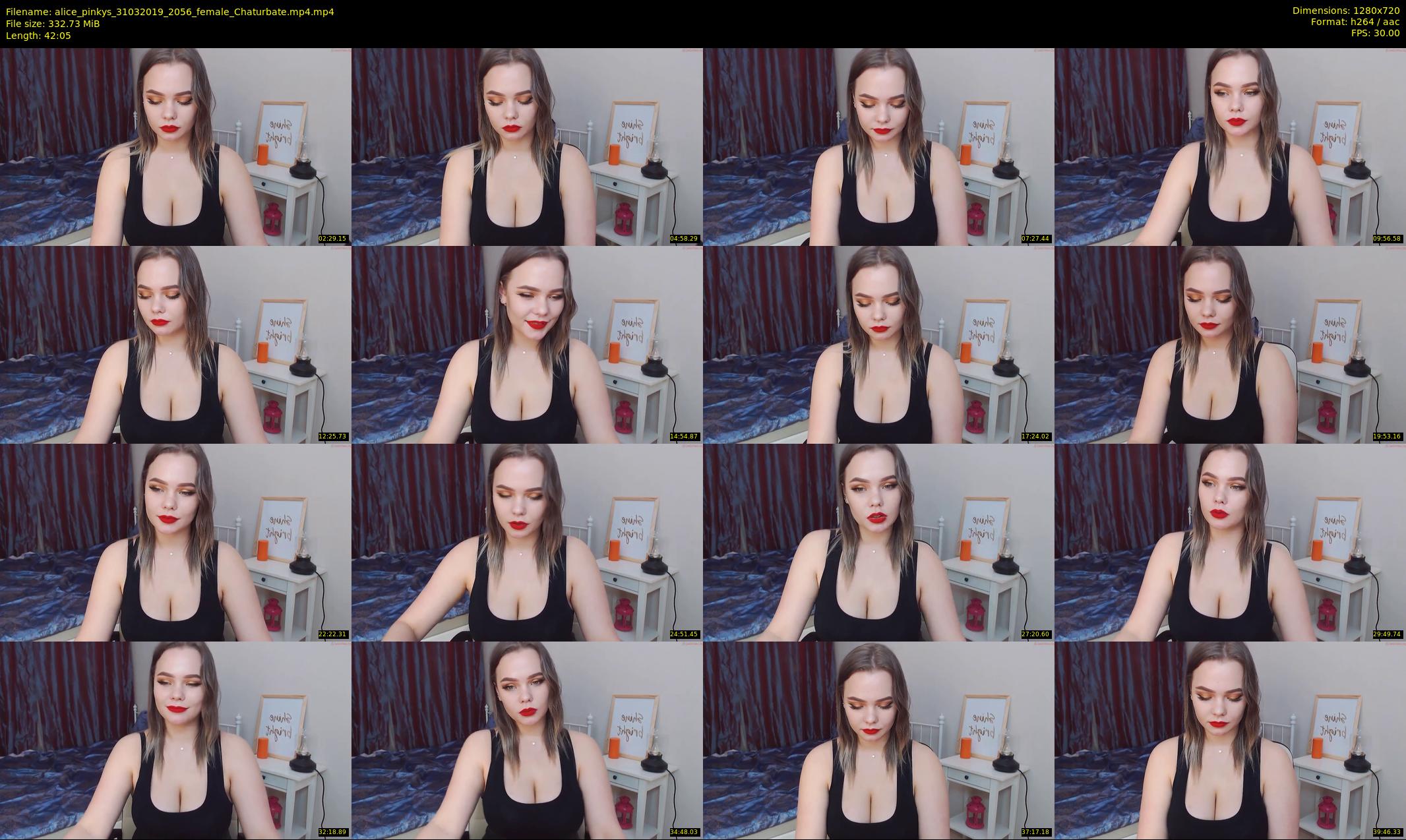alice_pinkys — 43 minute Chaturbate female cam show recording, 720p, Mar 31, 2019