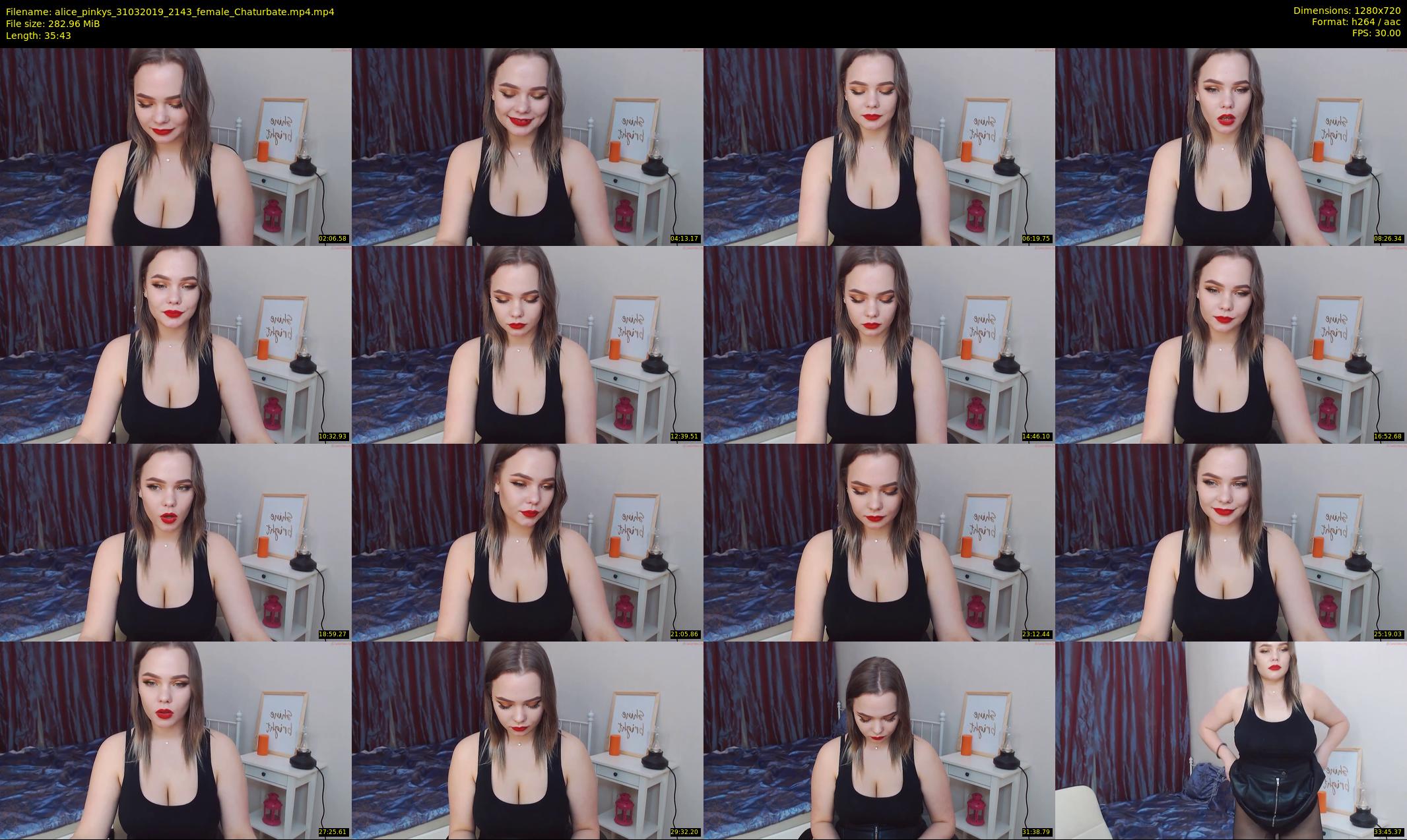 alice_pinkys — 36 minute Chaturbate female cam show recording, 720p, Mar 31, 2019