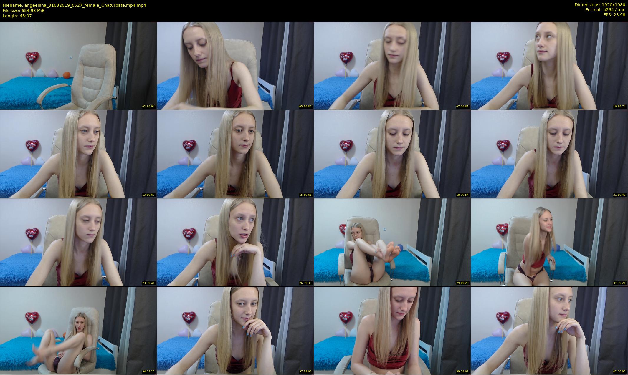 angeellina — 46 minute Chaturbate female cam show recording, 1080p, Mar 31, 2019