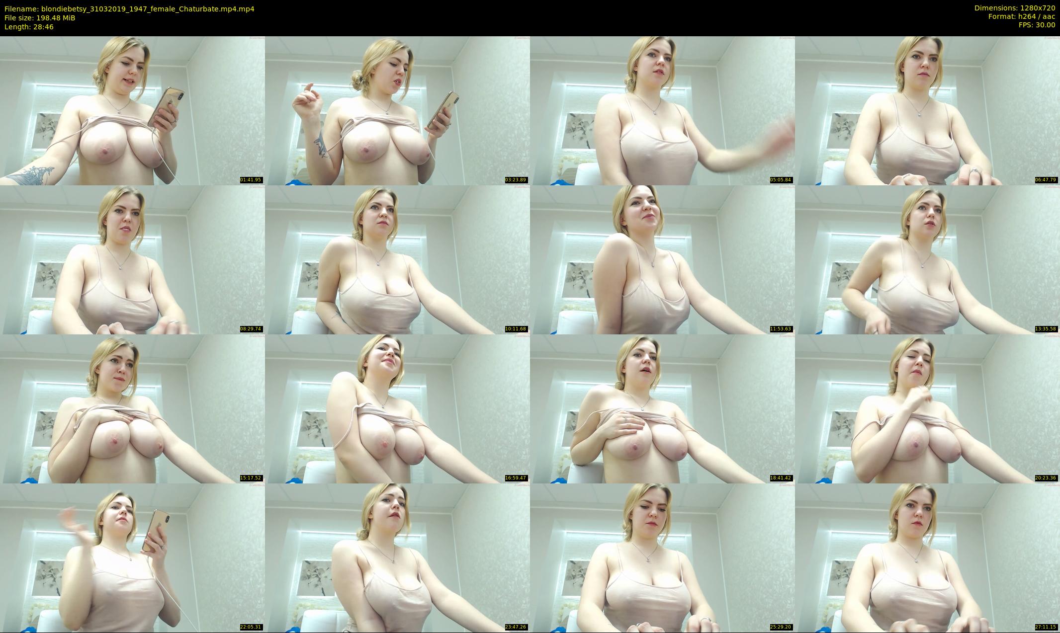 blondiebetsy — 29 minute Chaturbate female cam show recording, 720p, Mar 31, 2019