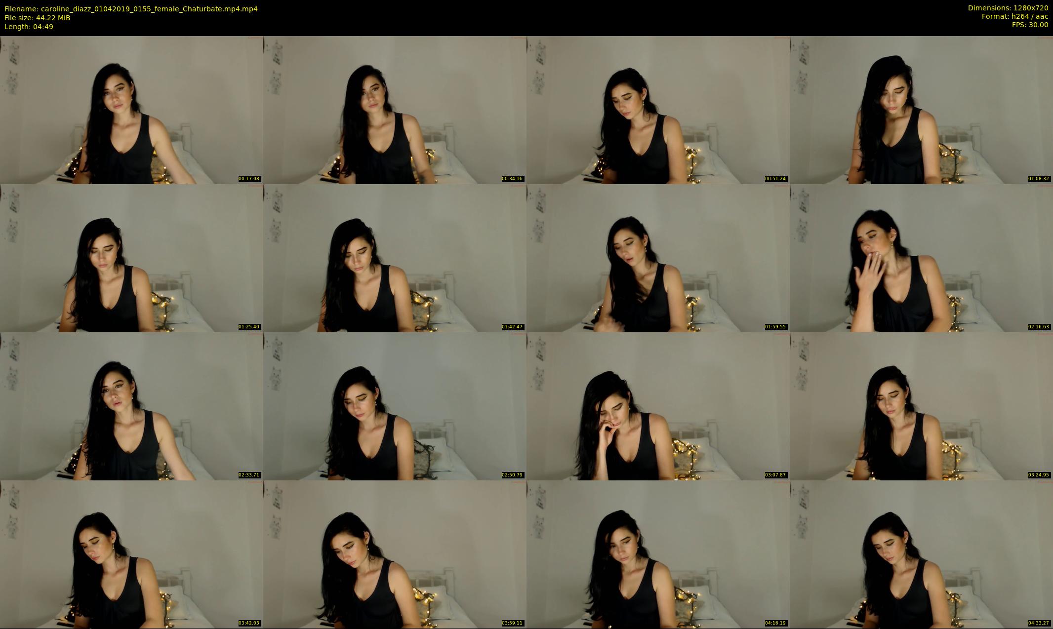 caroline_diazz — 5 minute Chaturbate female cam show recording, 720p, Apr 1, 2019