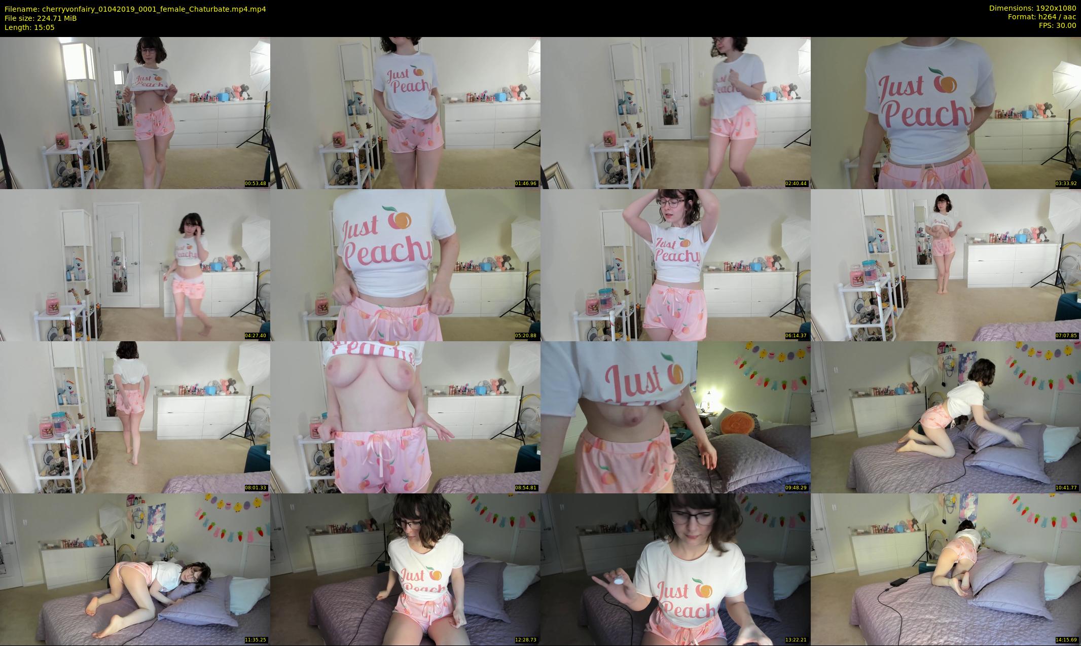 cherryvonfairy — 16 minute Chaturbate female cam show recording, 1080p, Apr 1, 2019