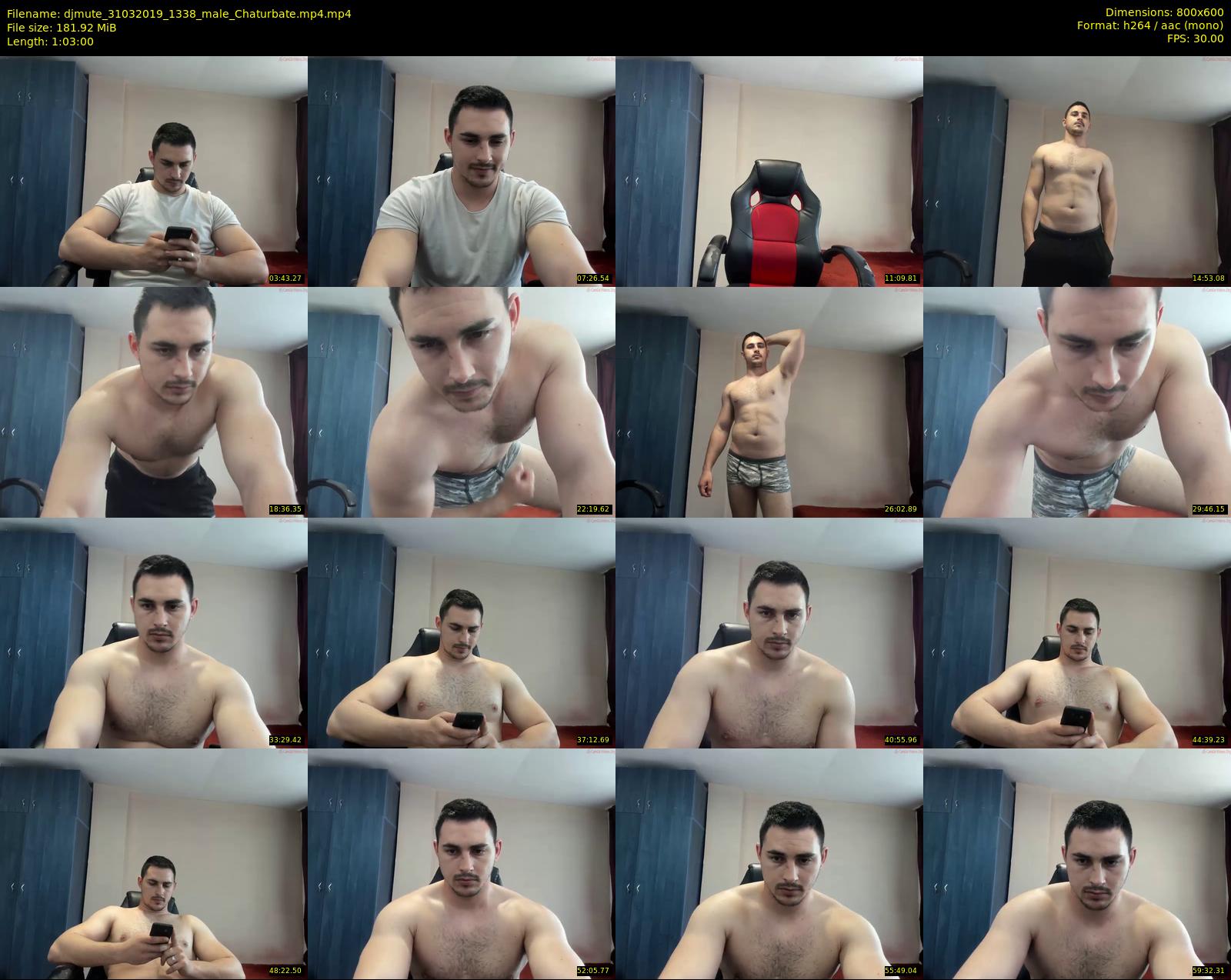 djmute — 63 minute Chaturbate male cam show recording, 480p, Mar 31, 2019