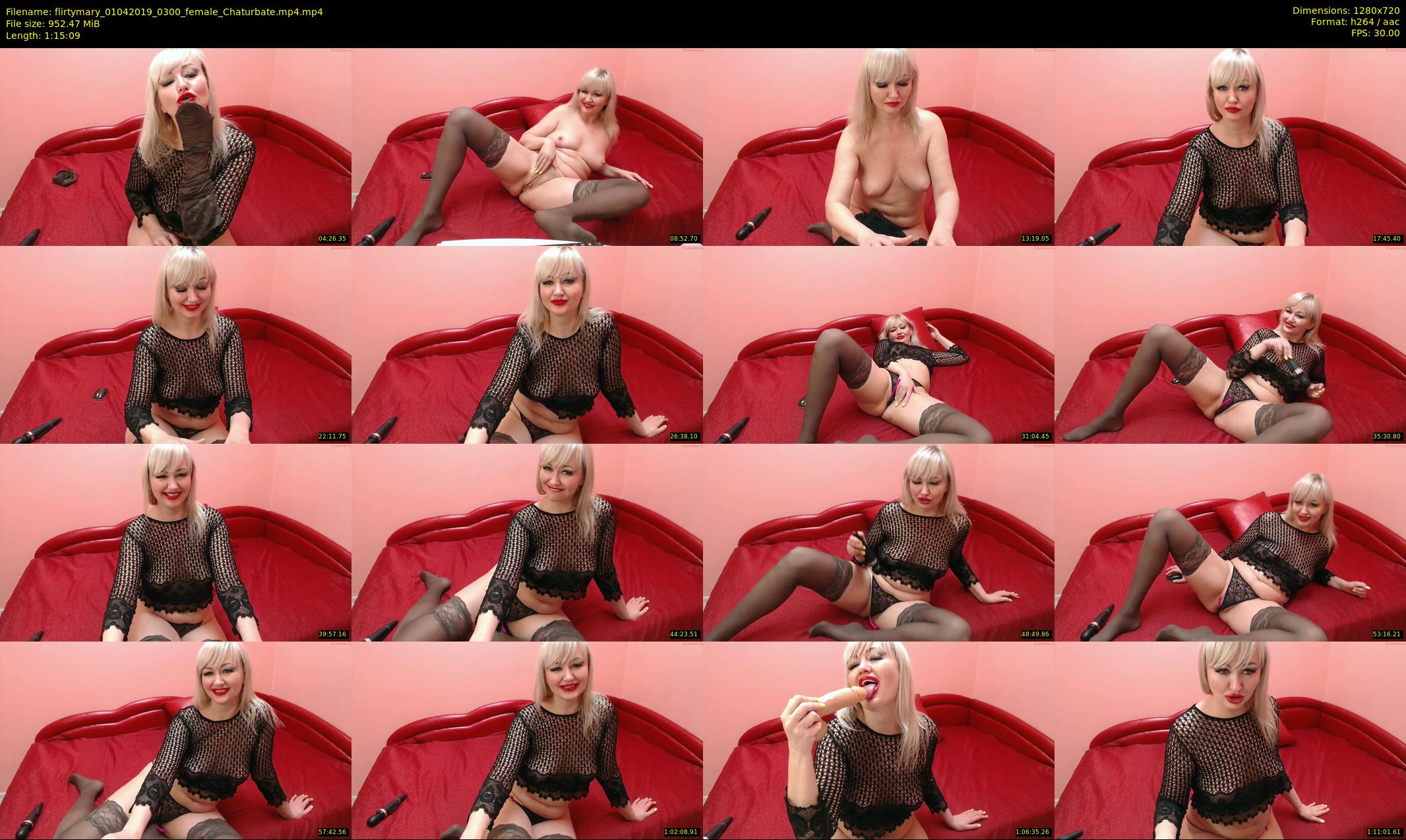 flirtymary — 76 minute Chaturbate female cam show recording, 720p, Apr 1, 2019