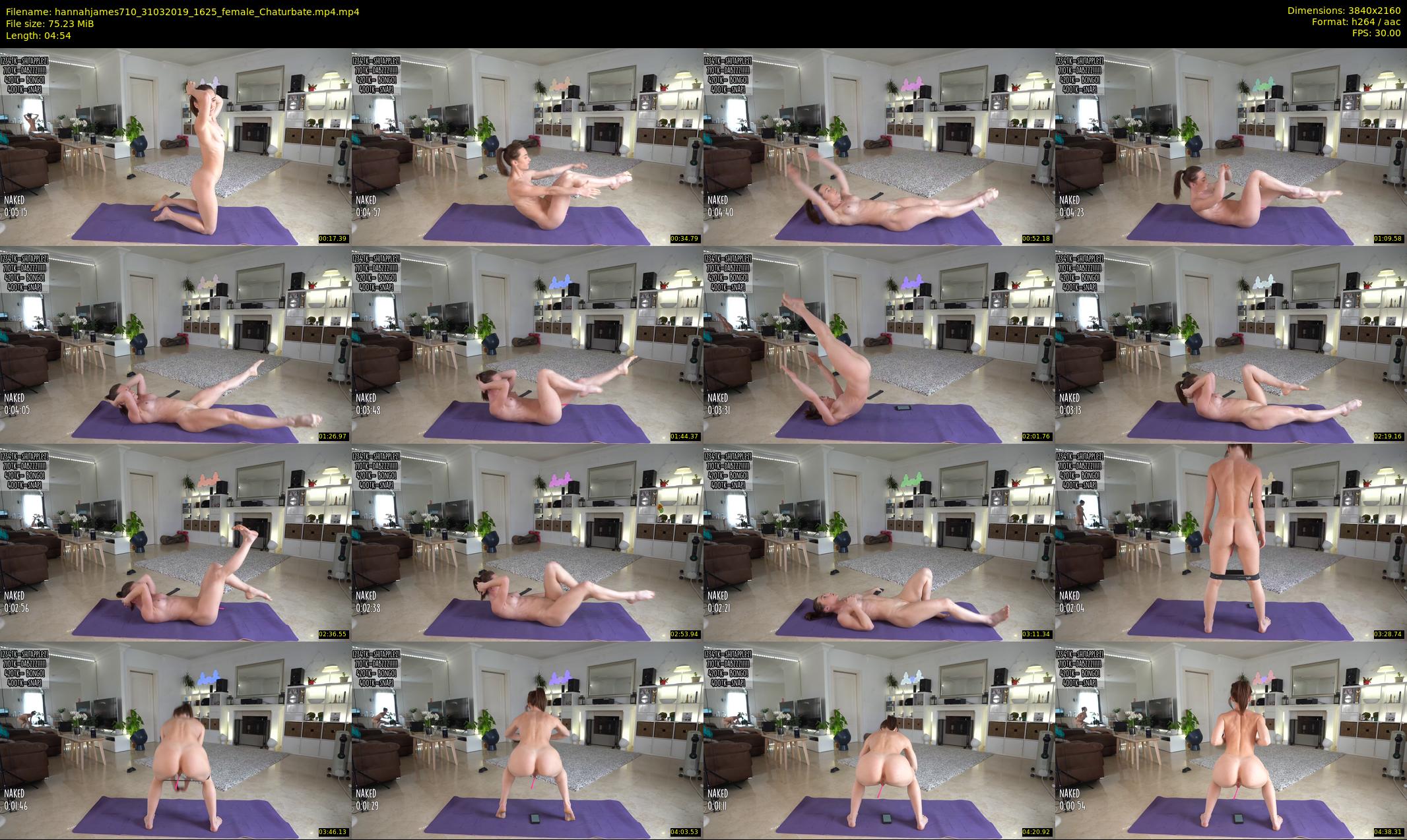 hannahjames710 — 5 minute Chaturbate female cam show recording, 4K, Mar 31, 2019