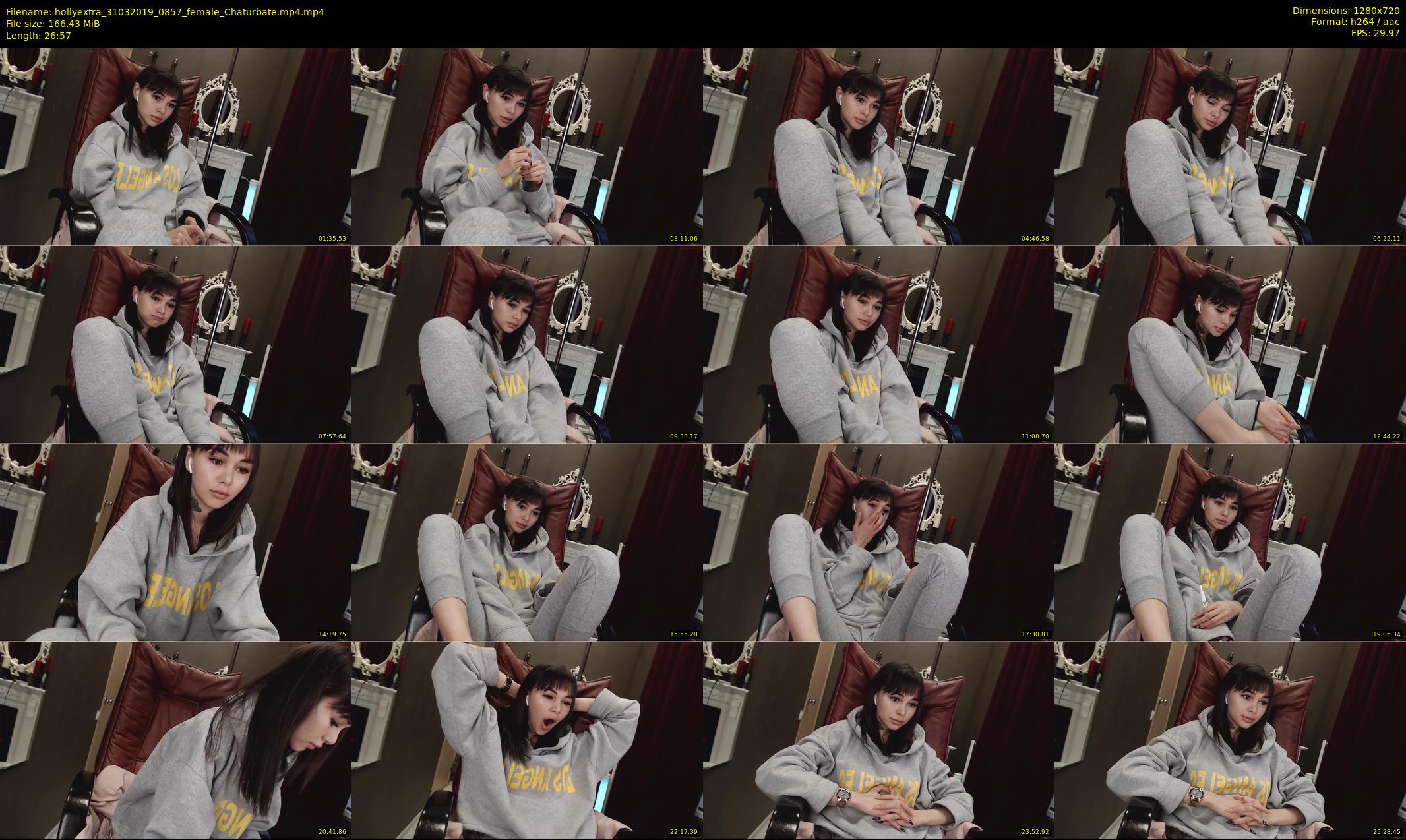 hollyextra — 27 minute Chaturbate female cam show recording, 720p, Mar 31, 2019