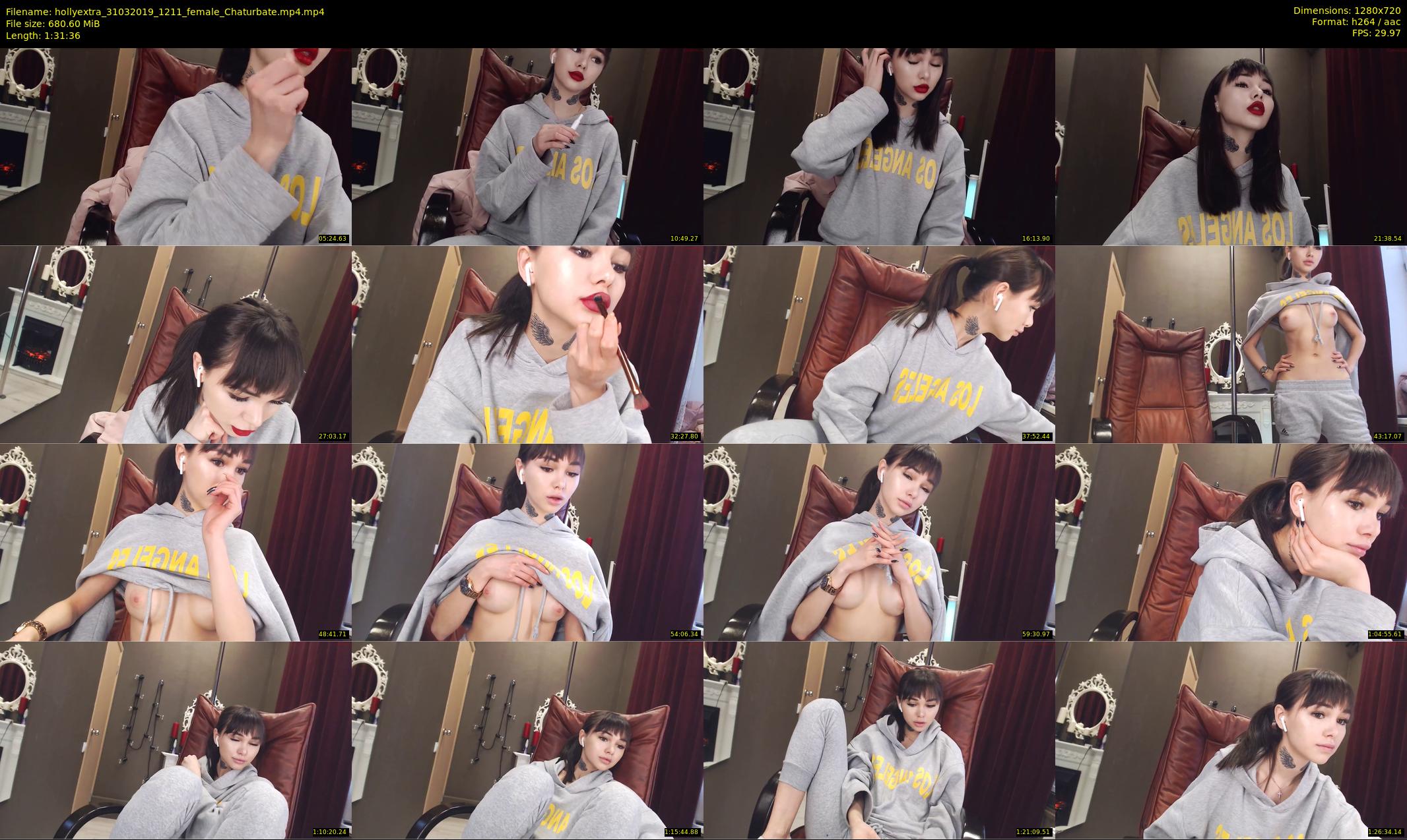 hollyextra — 92 minute Chaturbate female cam show recording, 720p, Mar 31, 2019