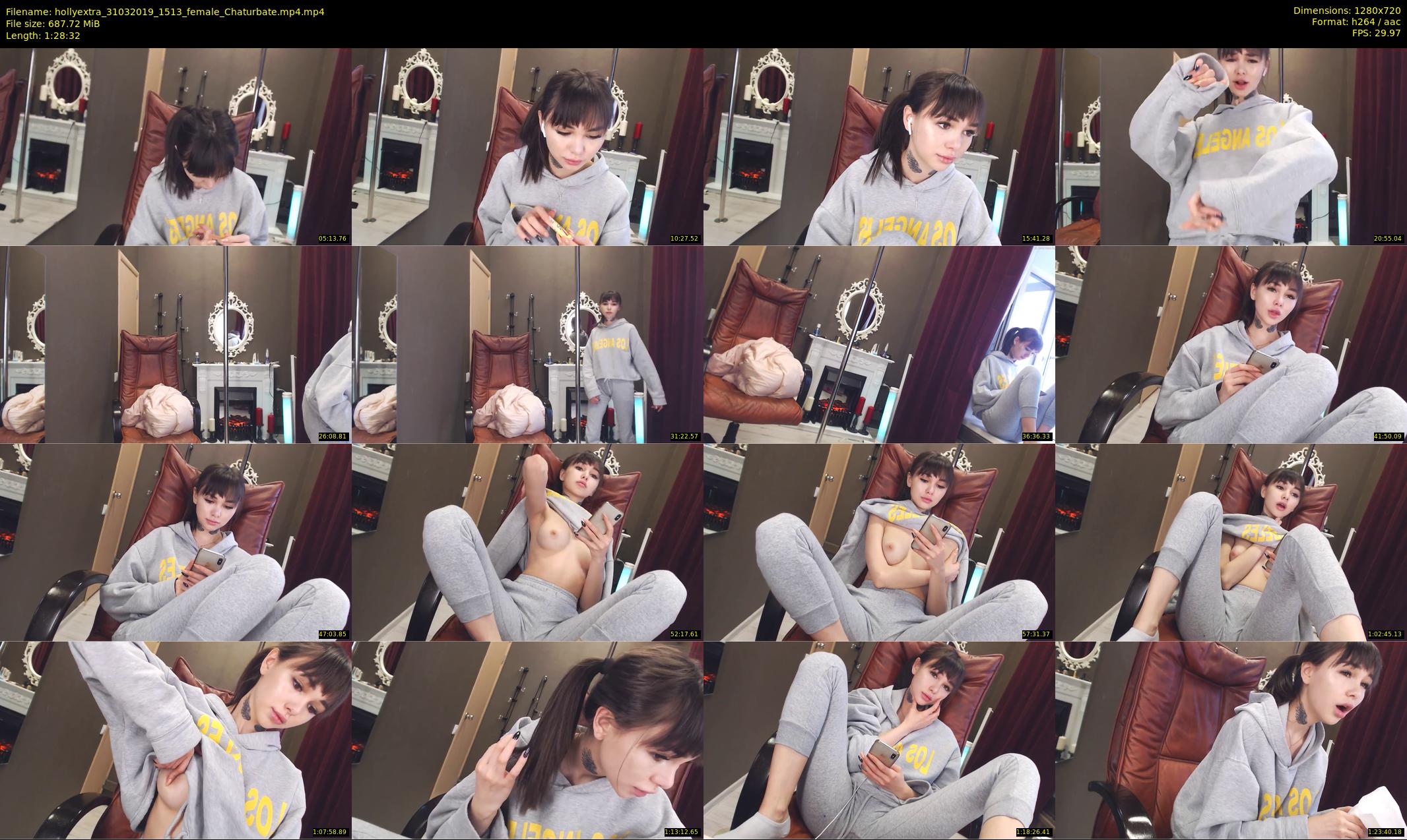 hollyextra — 89 minute Chaturbate female cam show recording, 720p, Mar 31, 2019