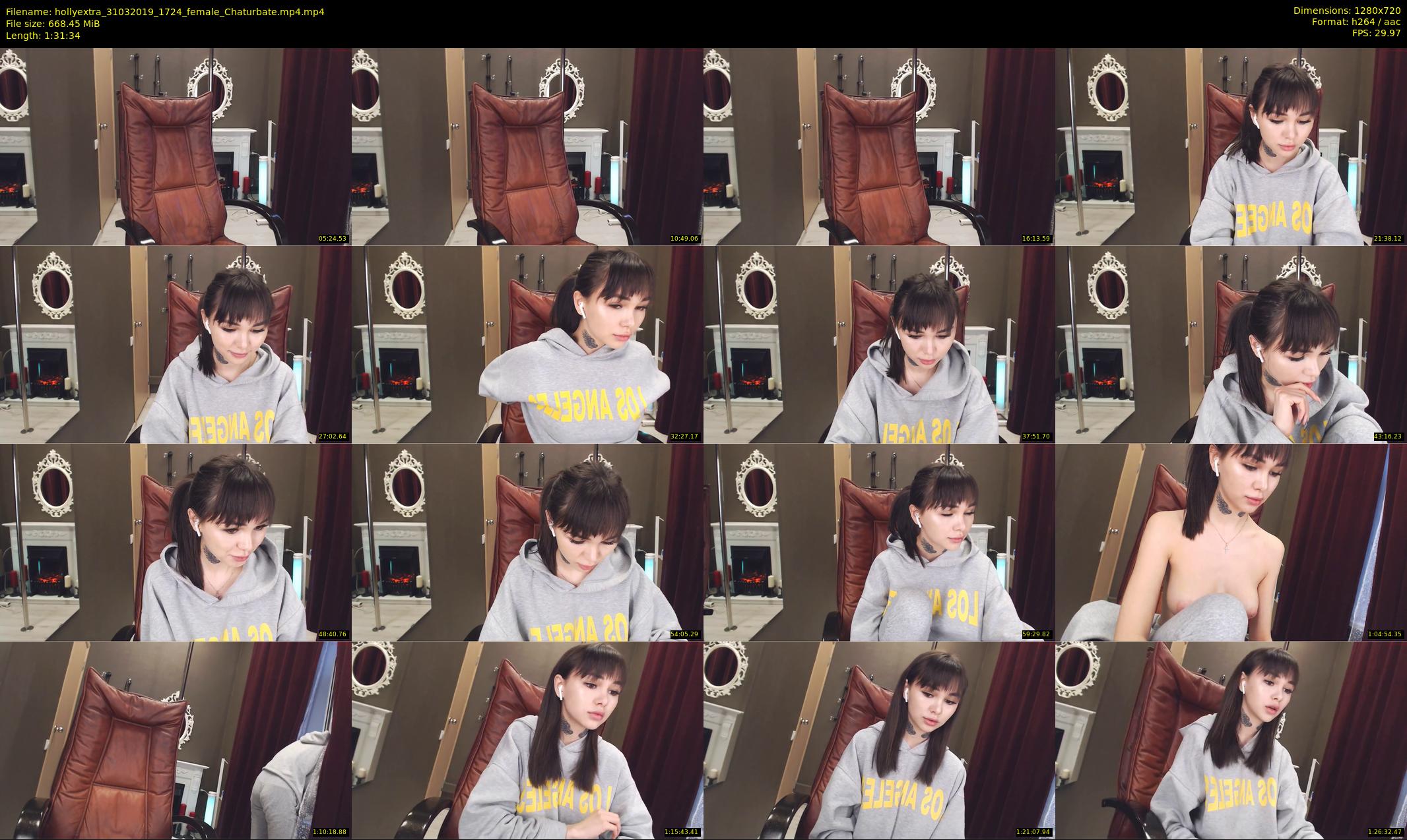 hollyextra — 92 minute Chaturbate female cam show recording, 720p, Mar 31, 2019