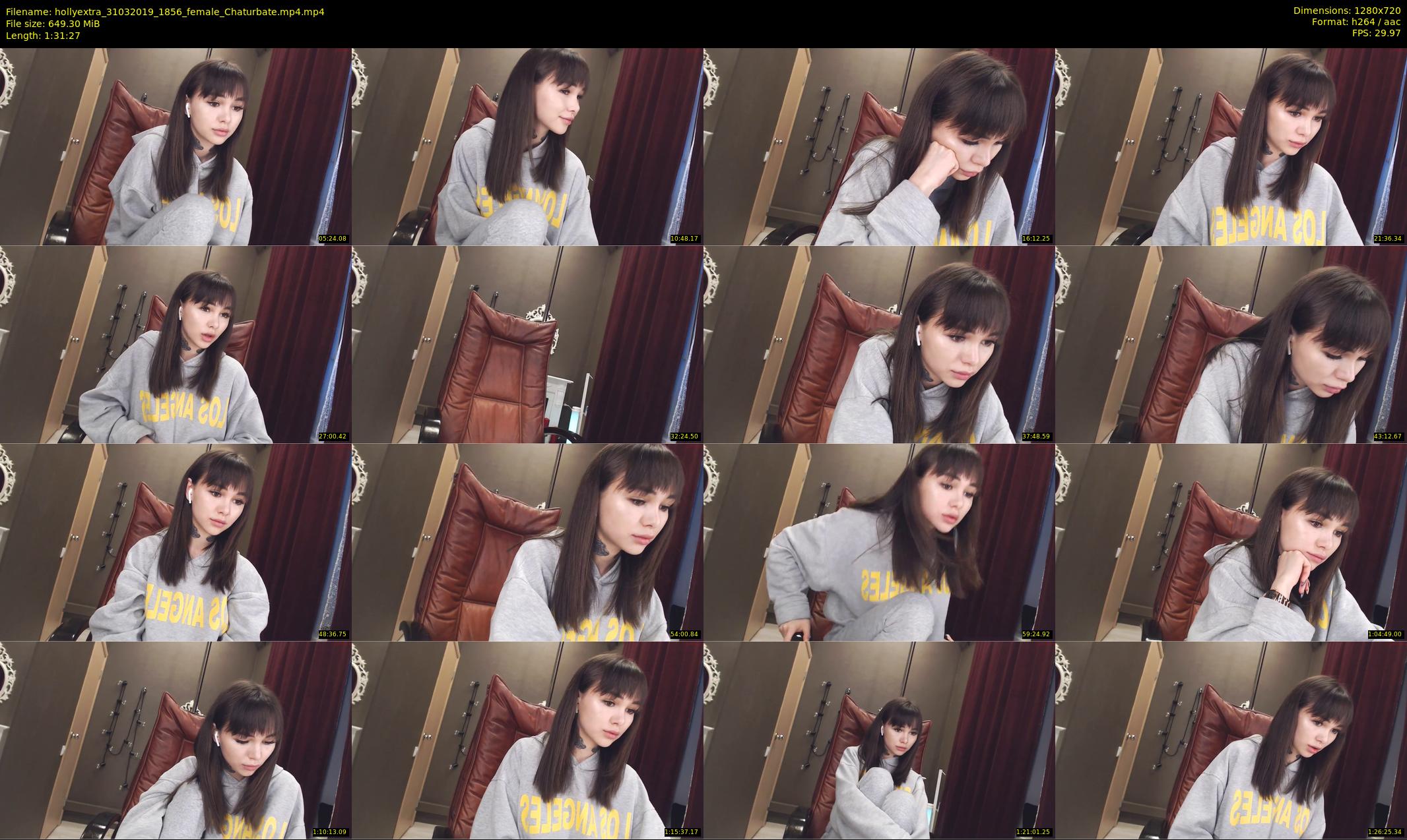 hollyextra — 92 minute Chaturbate female cam show recording, 720p, Mar 31, 2019