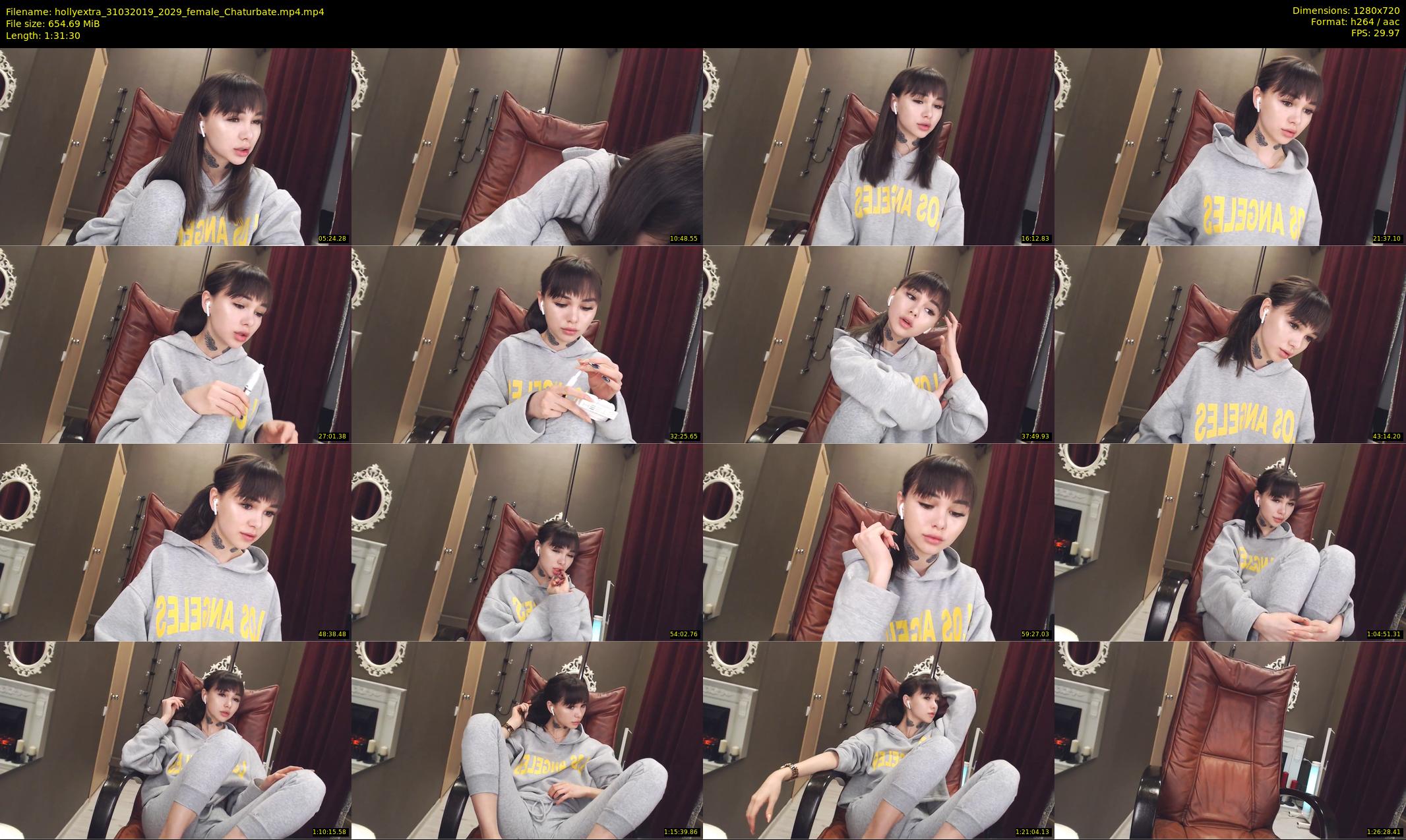 hollyextra — 92 minute Chaturbate female cam show recording, 720p, Mar 31, 2019