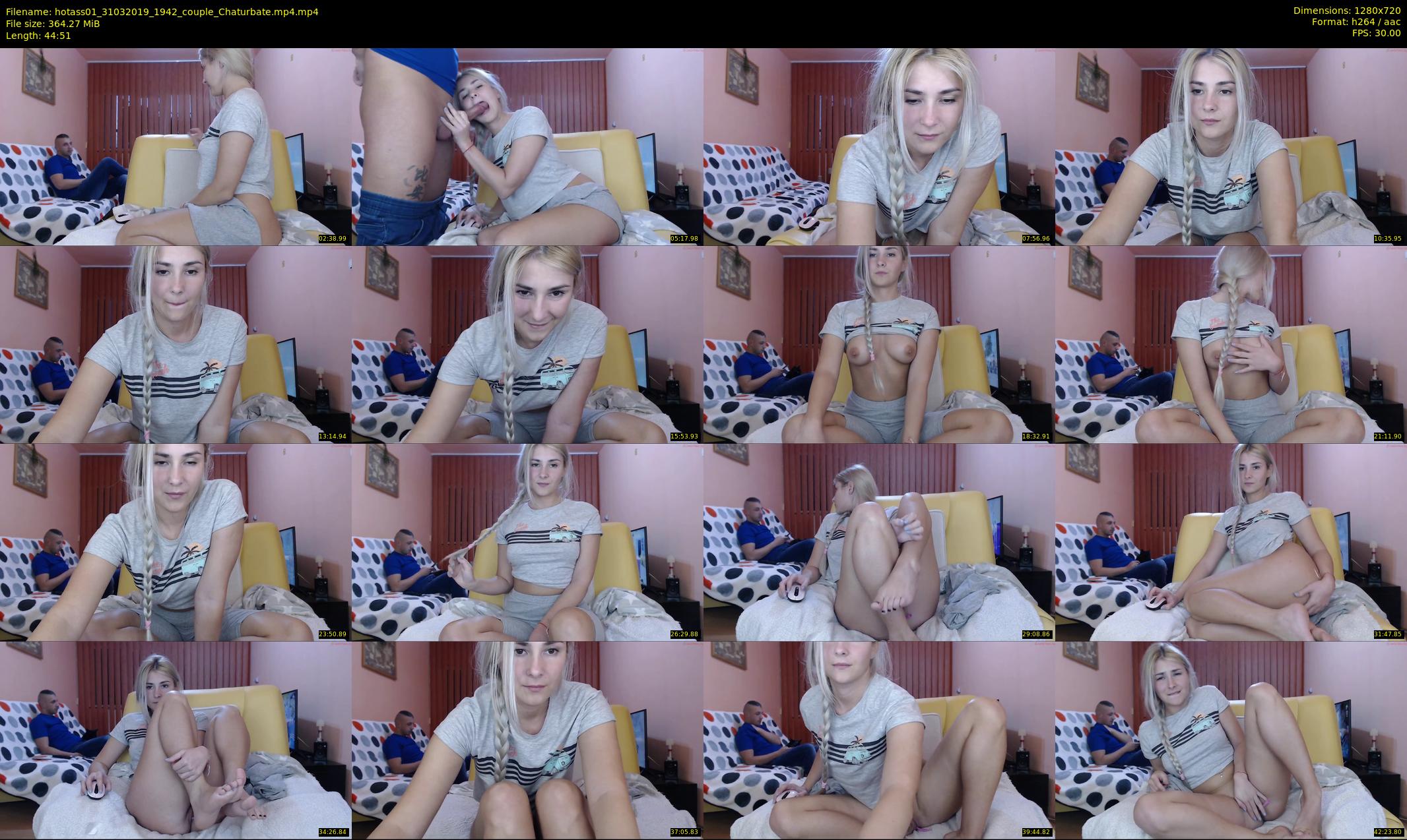 hotass01 — 45 minute Chaturbate couple cam show recording, 720p, Mar 31, 2019